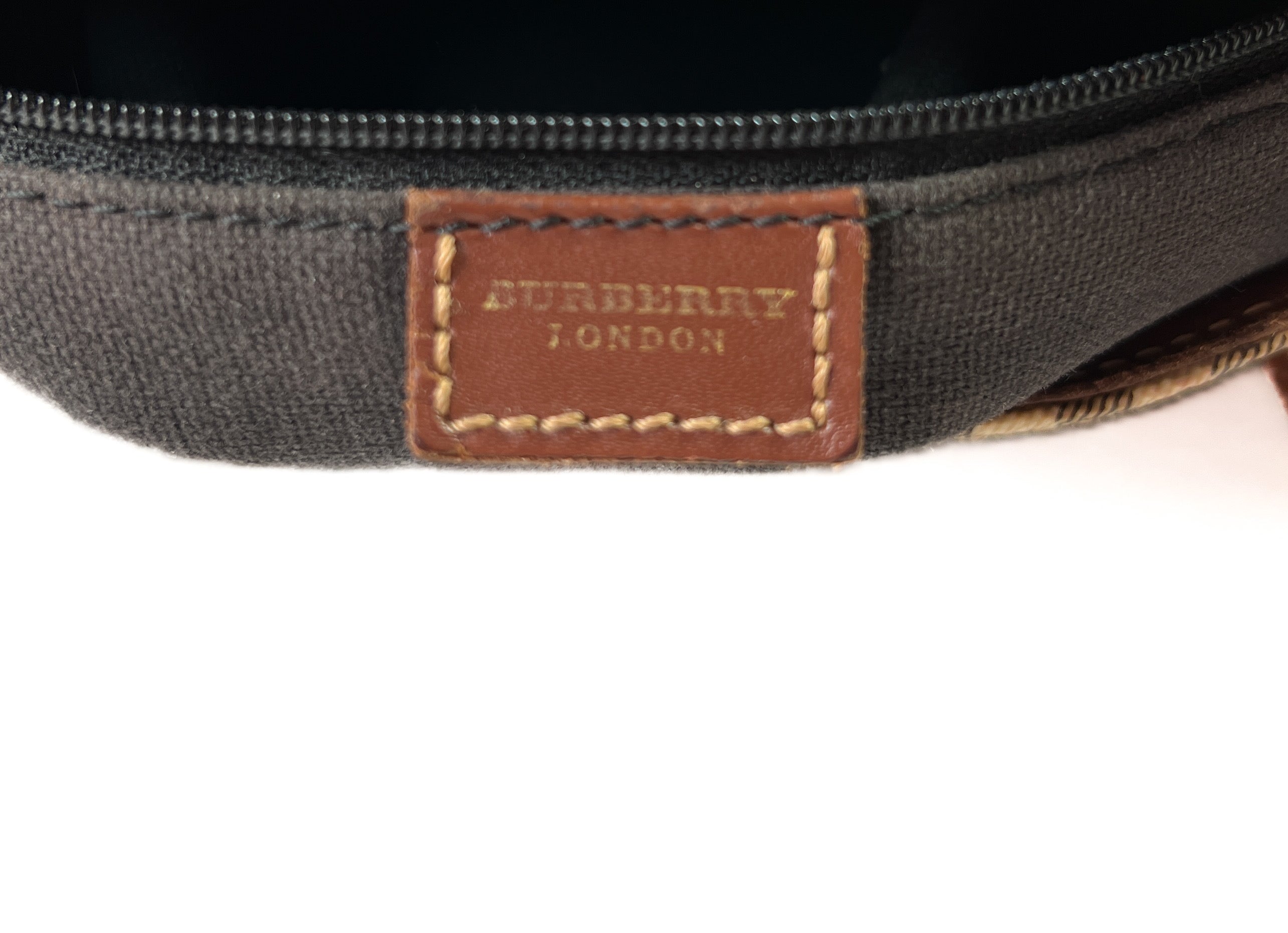 Burberry classic check coated canvas tote