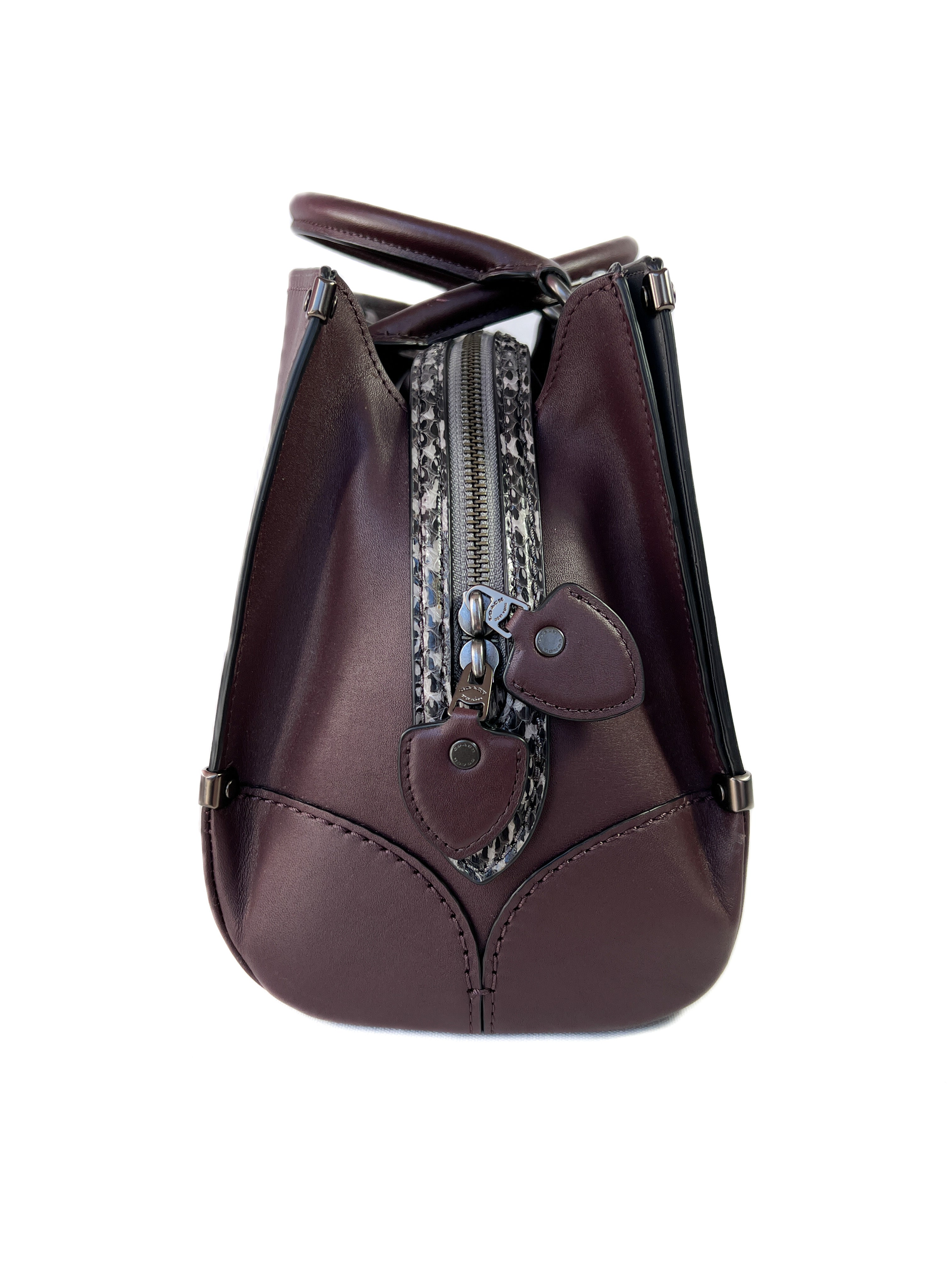 Coach oxblood 1941 exotic Mason satchel NWT retail $695