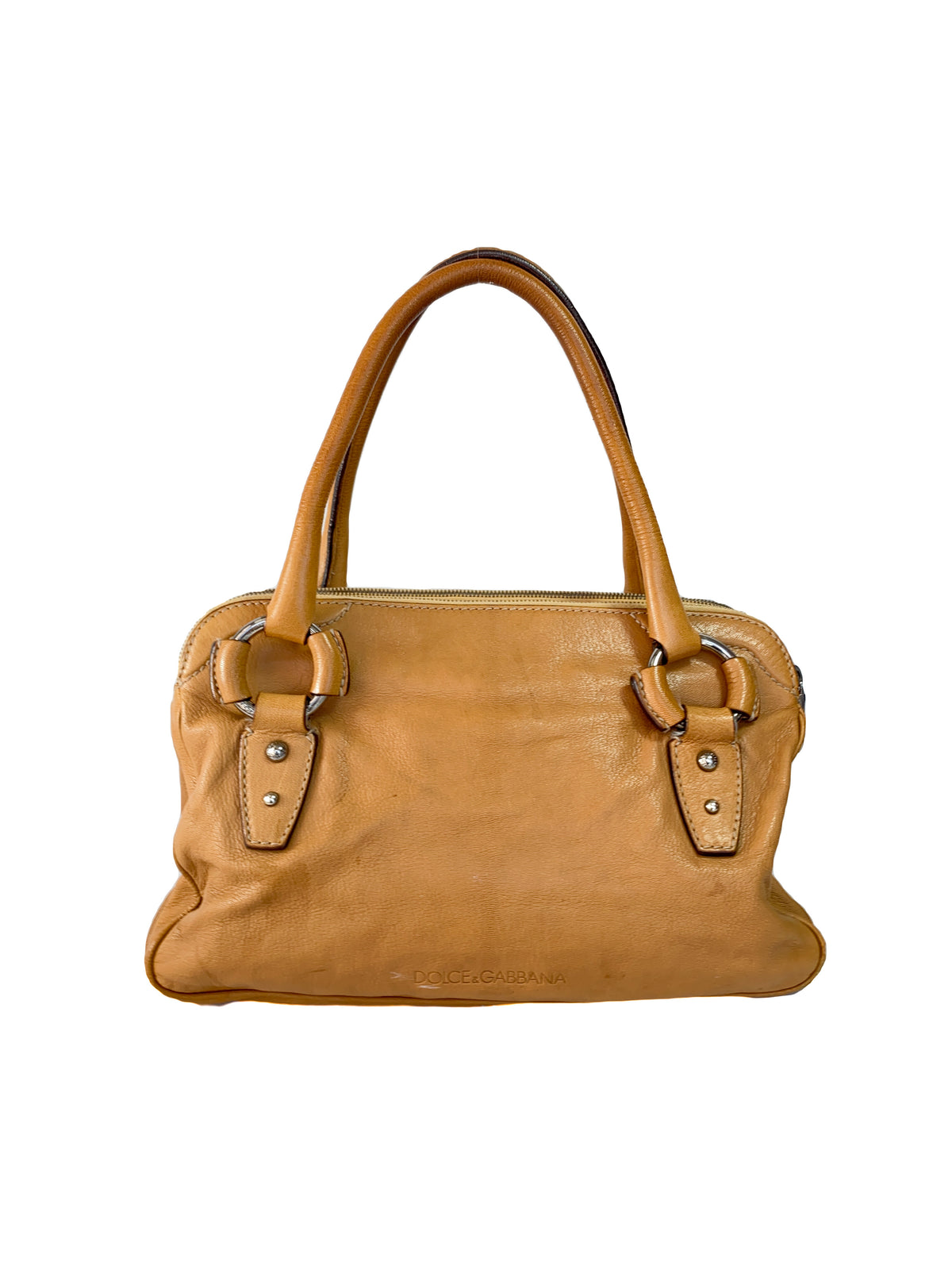 Dolce & Gabbana tan leather Miss Rider bag