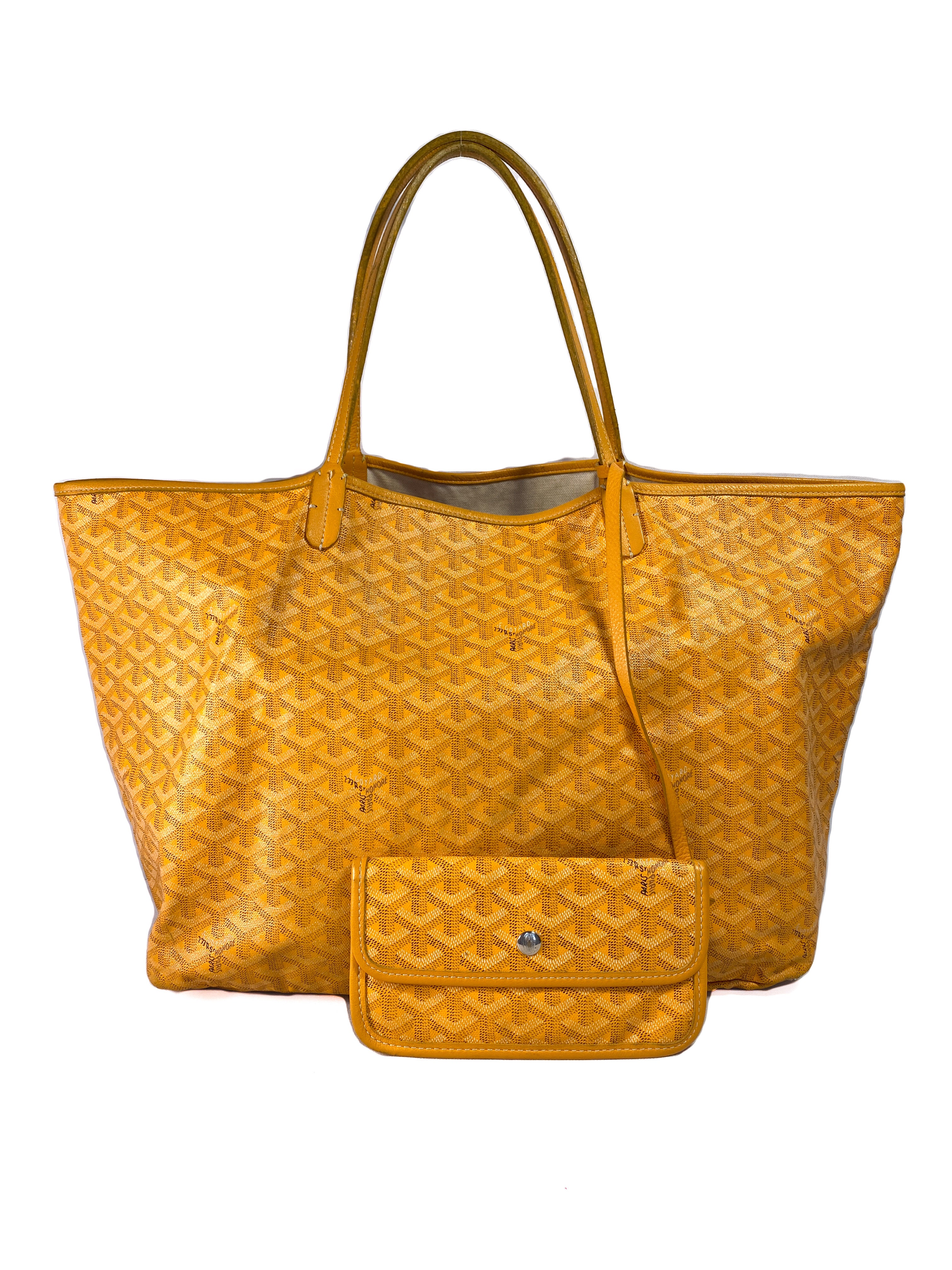 Saint-louis leather tote Goyard Yellow in Leather - 36714734