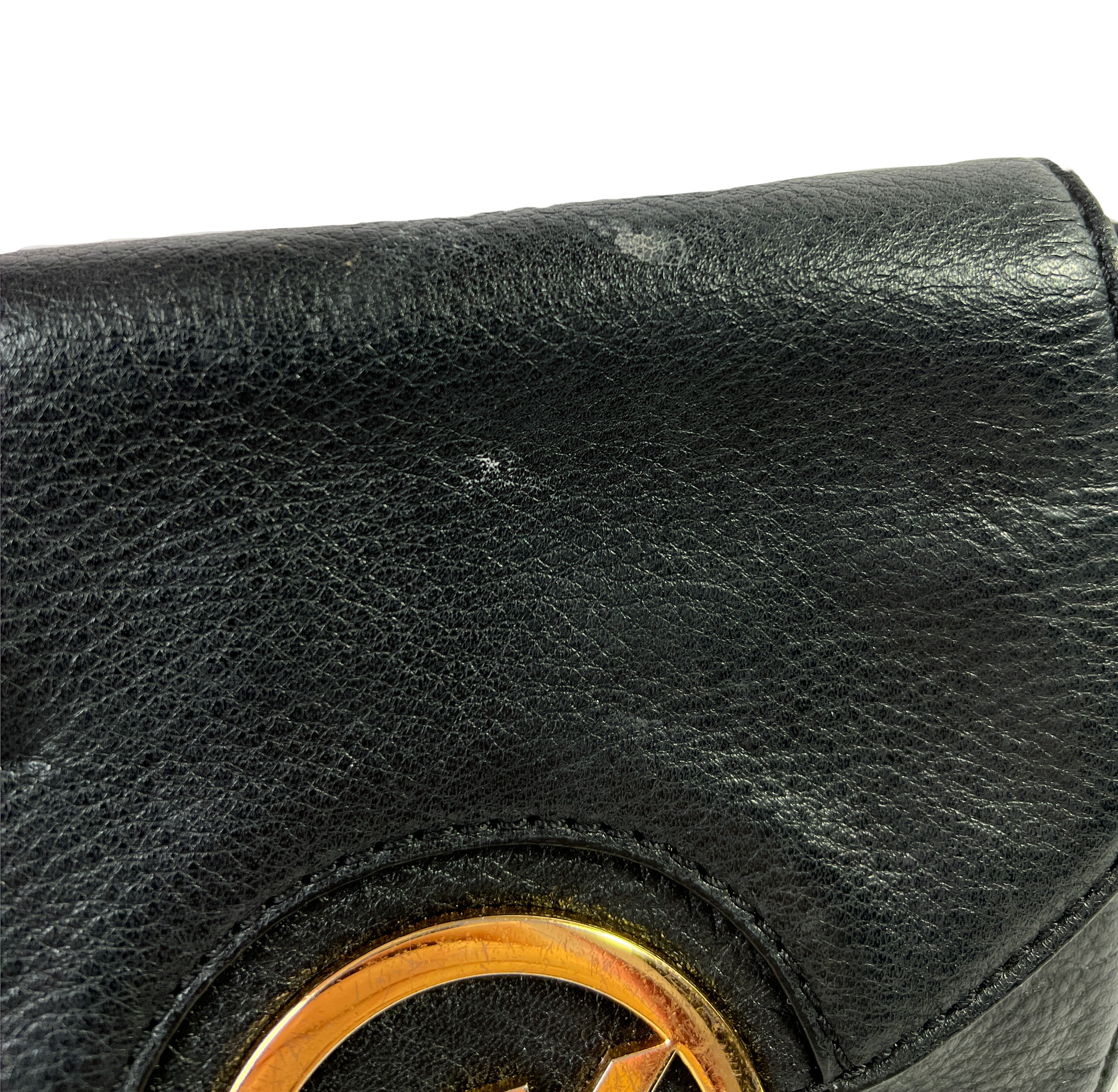 Michael Kors black Fulton leather crossbody