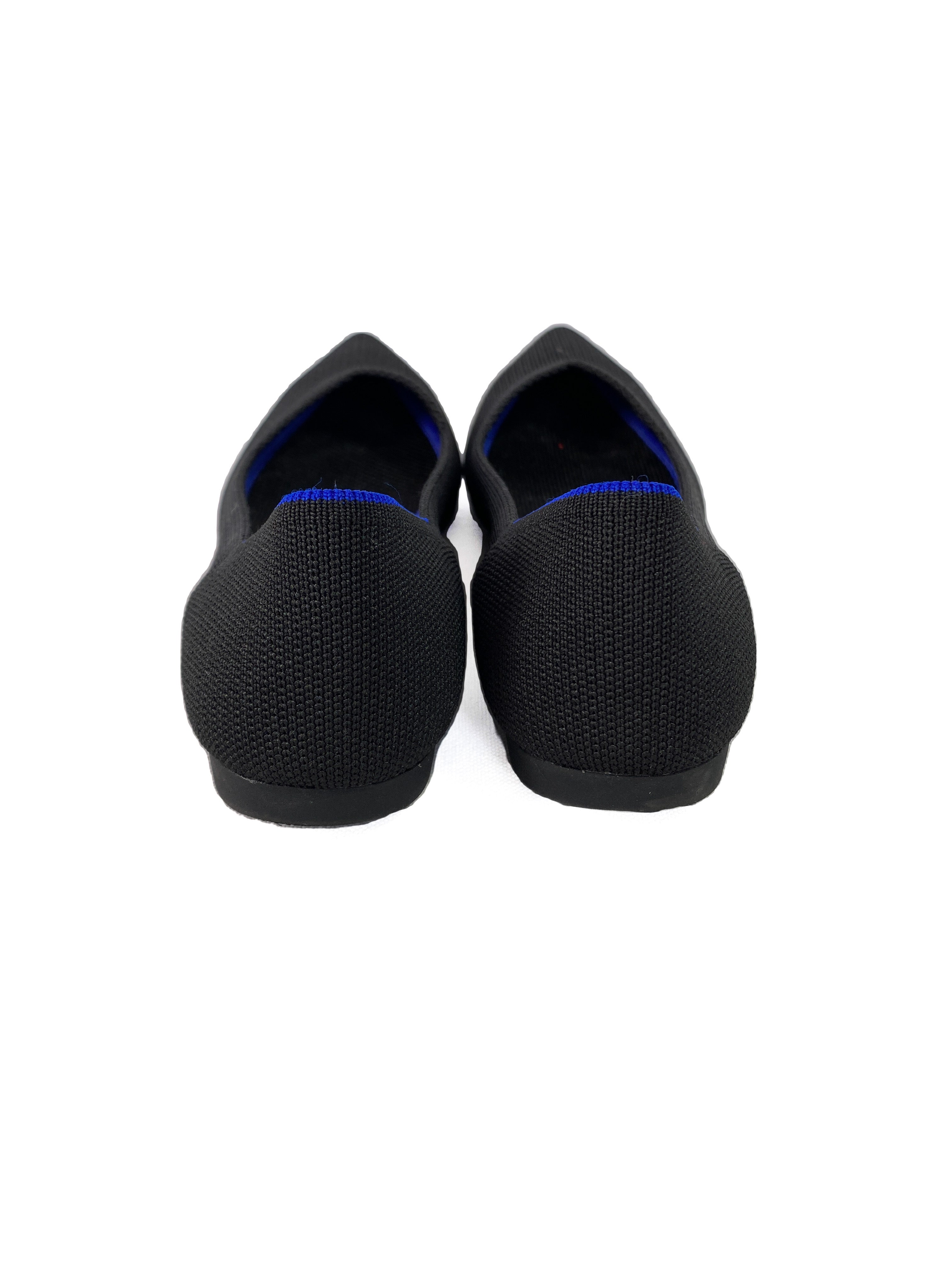 Rothy's black pointed flats size 6