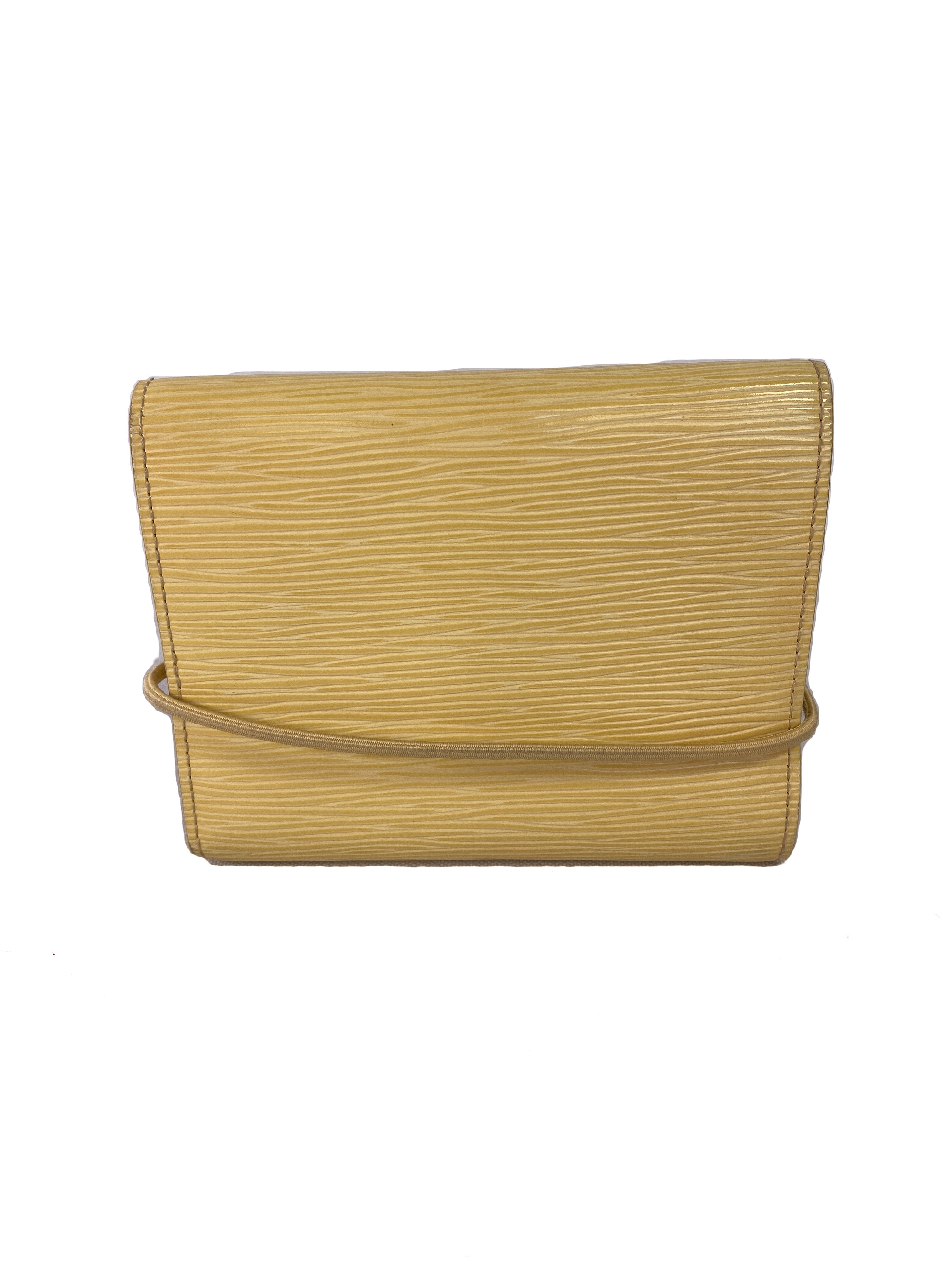 Louis Vuitton cream porte epi wallet