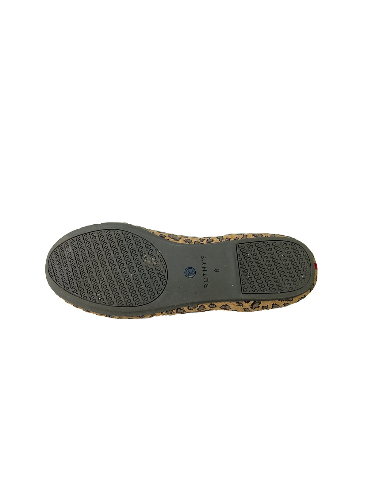 Rothy's leopard print rounded toe flats size 8