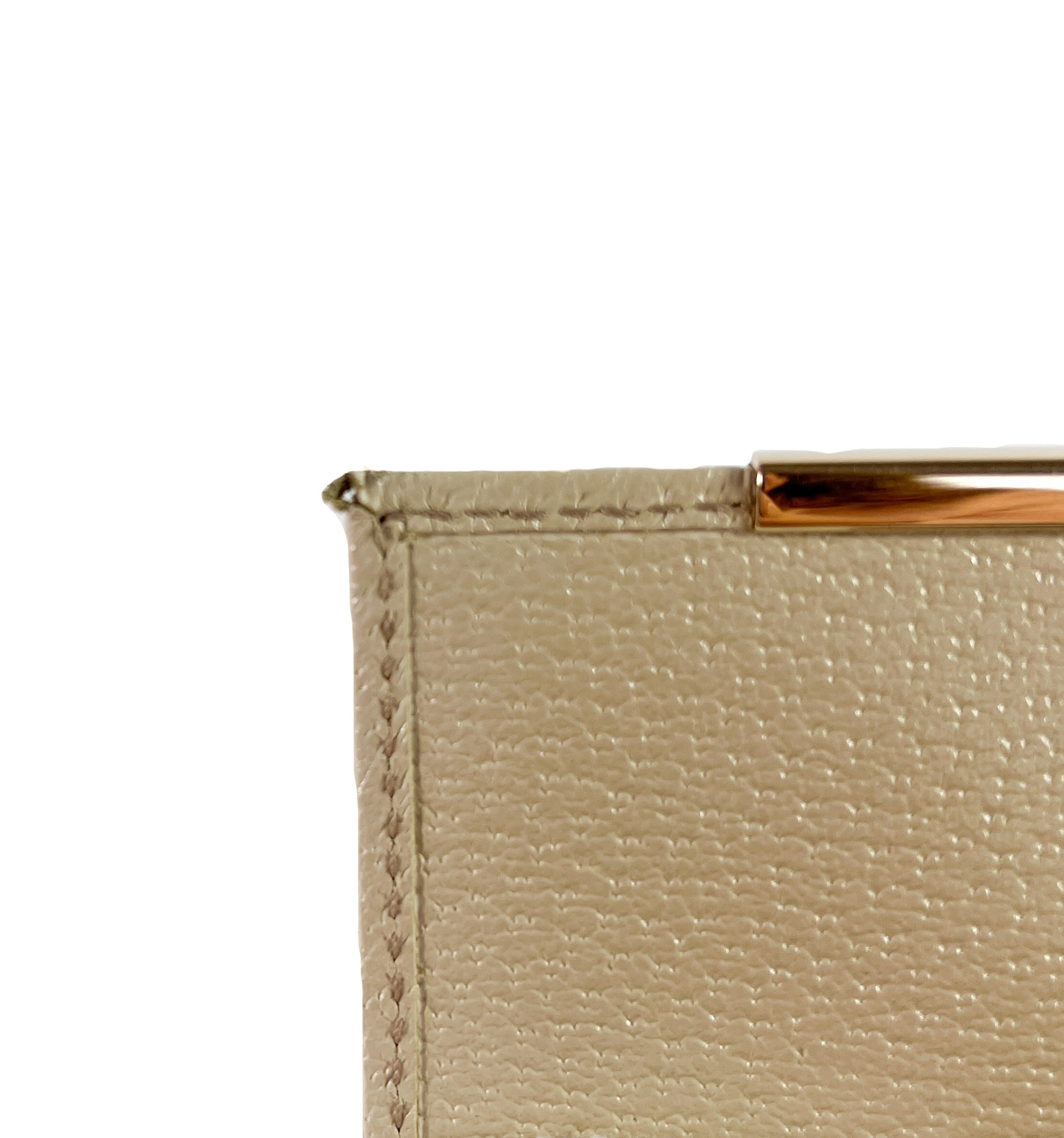 Gucci white & brown signature leather canvas wallet