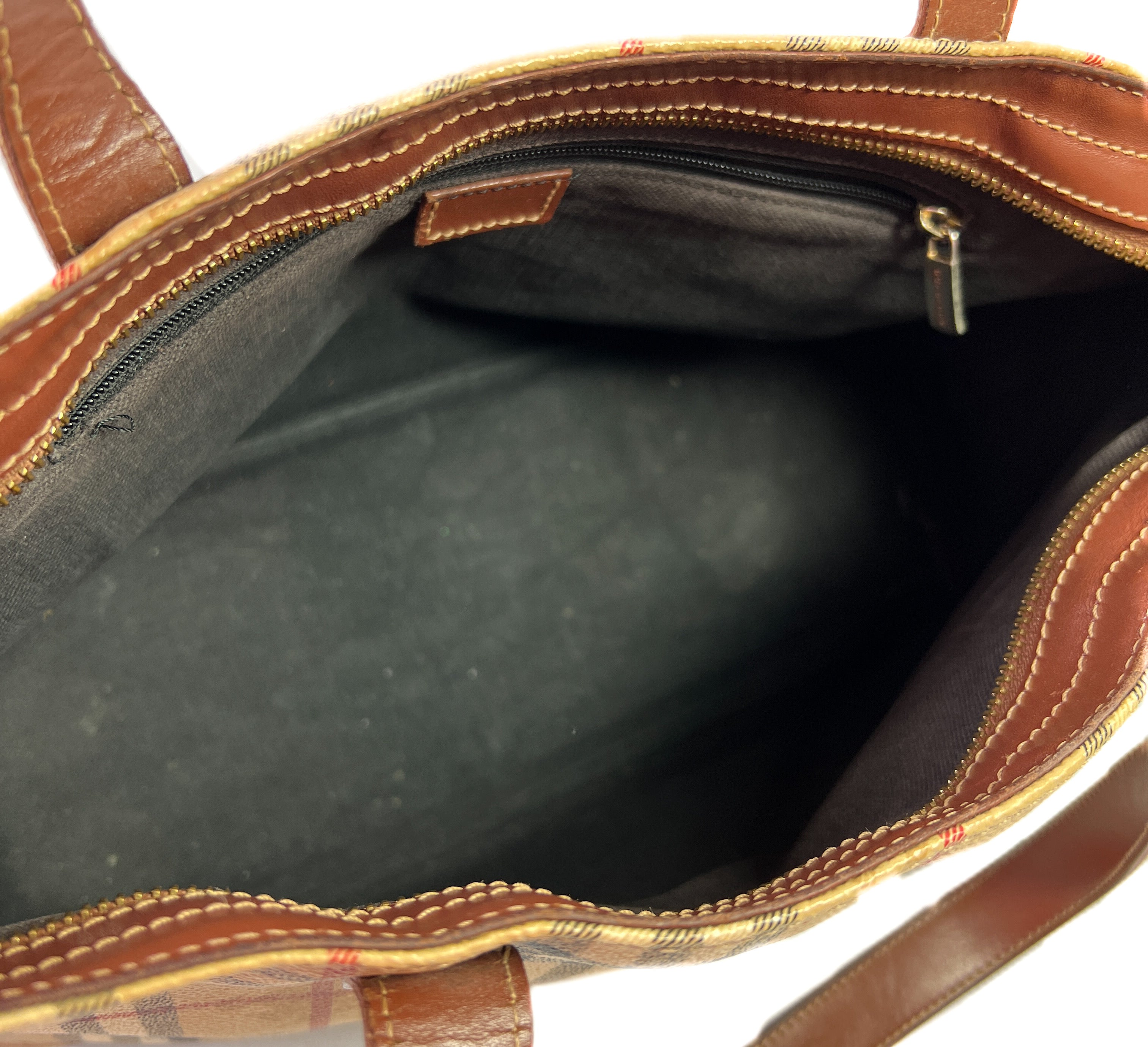 Burberry classic check coated canvas tote