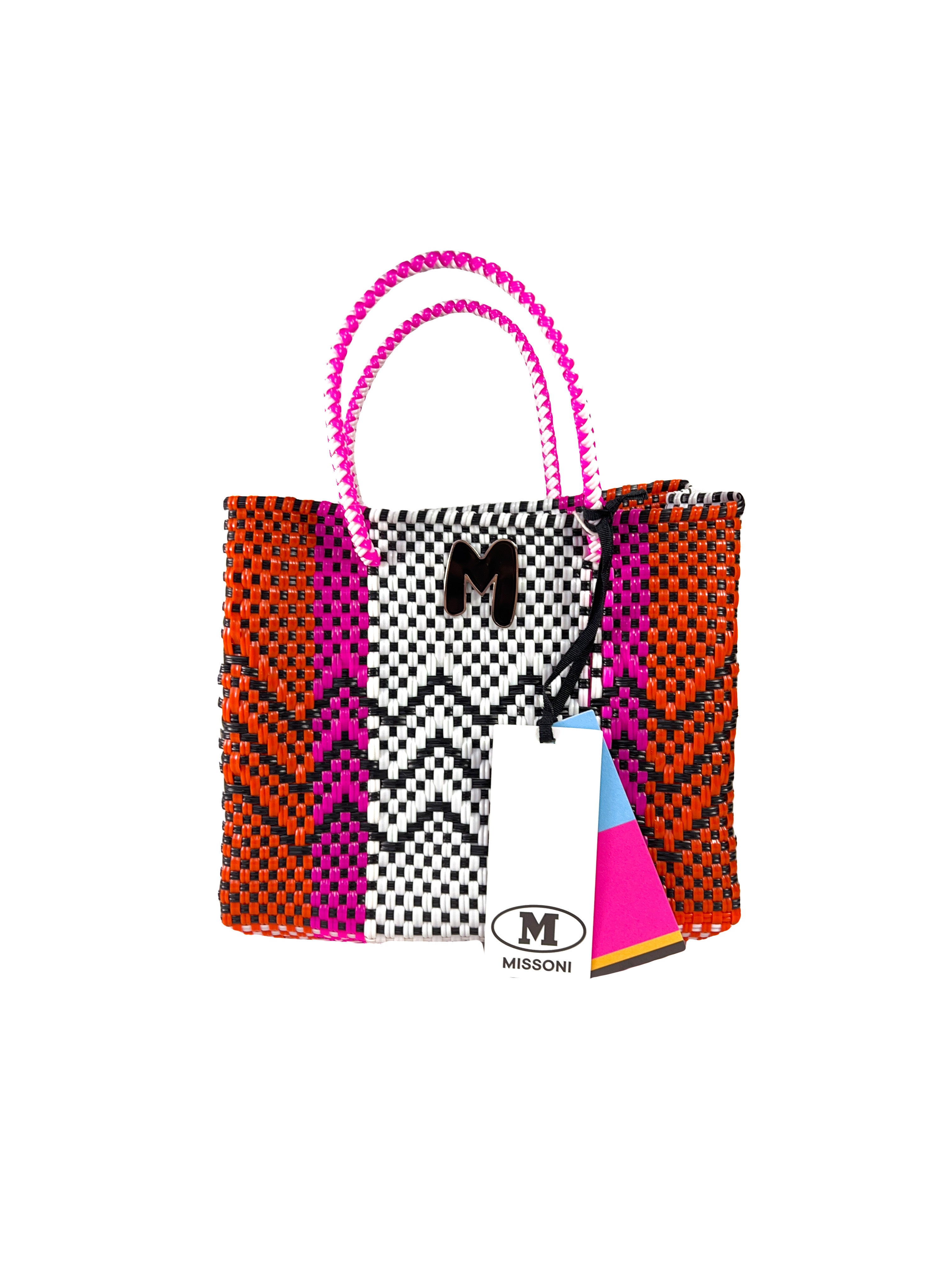 Missoni hard plastic woven tote NWT retail $450