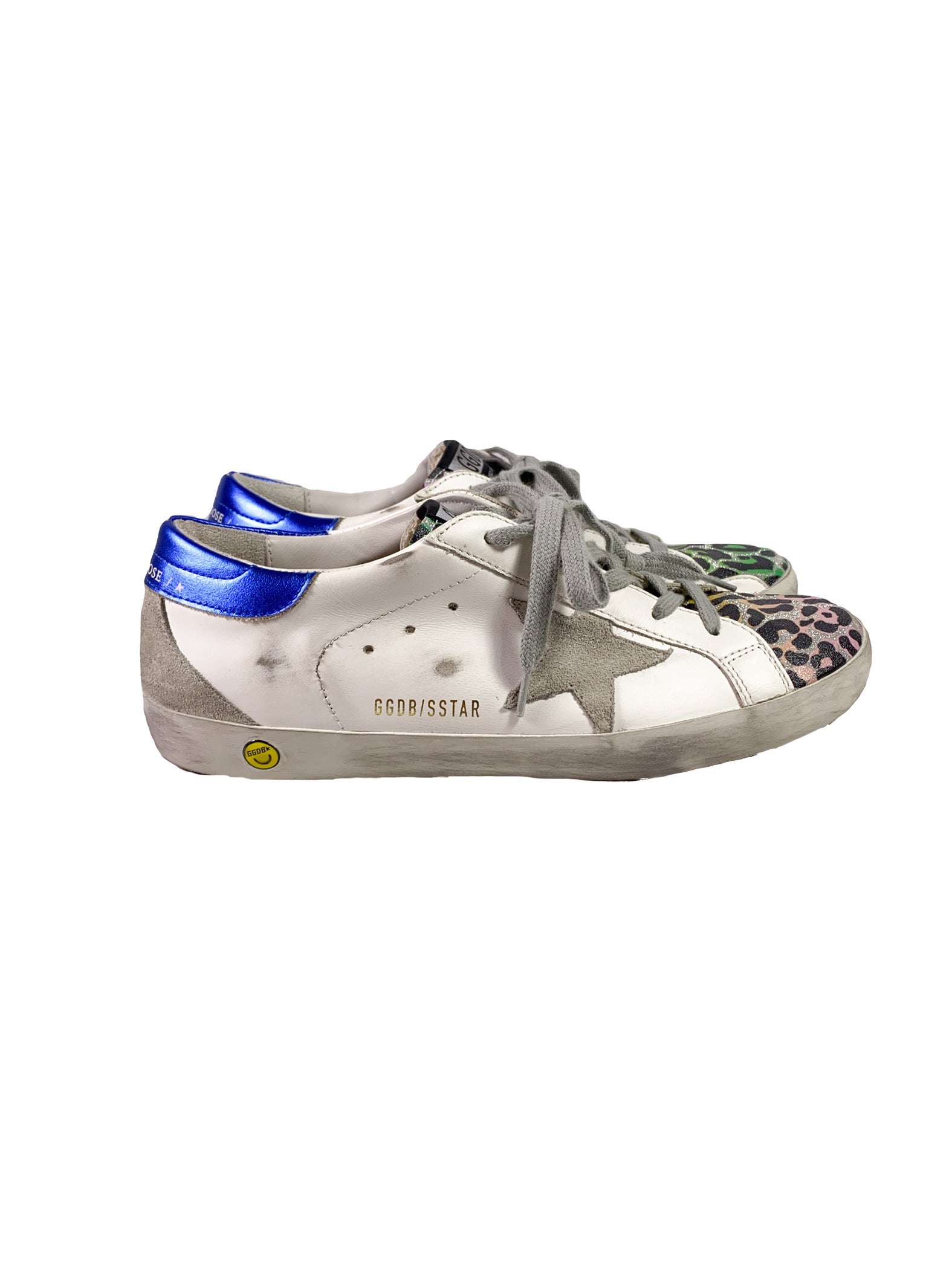 Golden Goose superstar leopard print sneakers size 40 NEW
