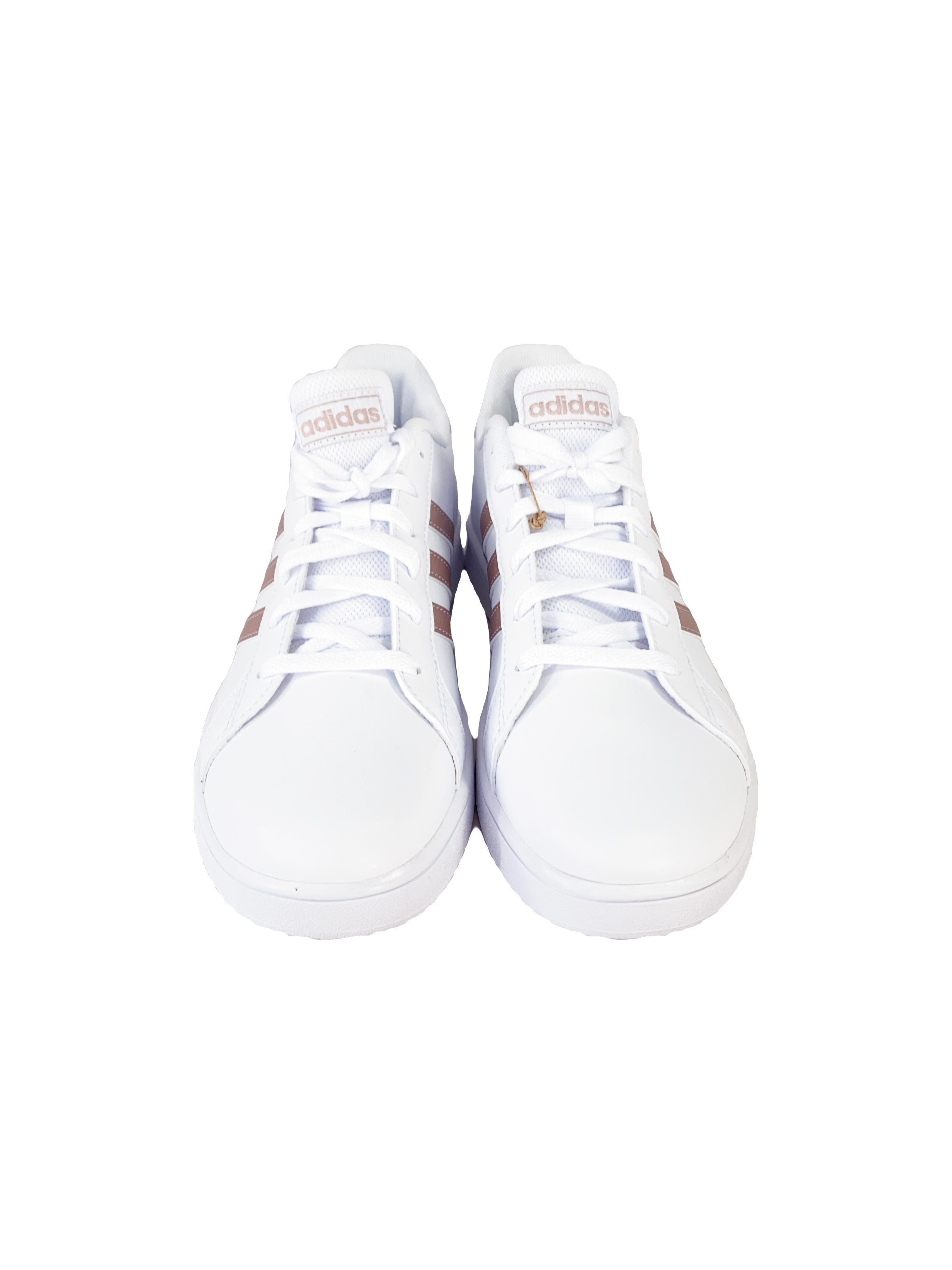 Adidas white and rose gold sneakers size 5.5 NEW