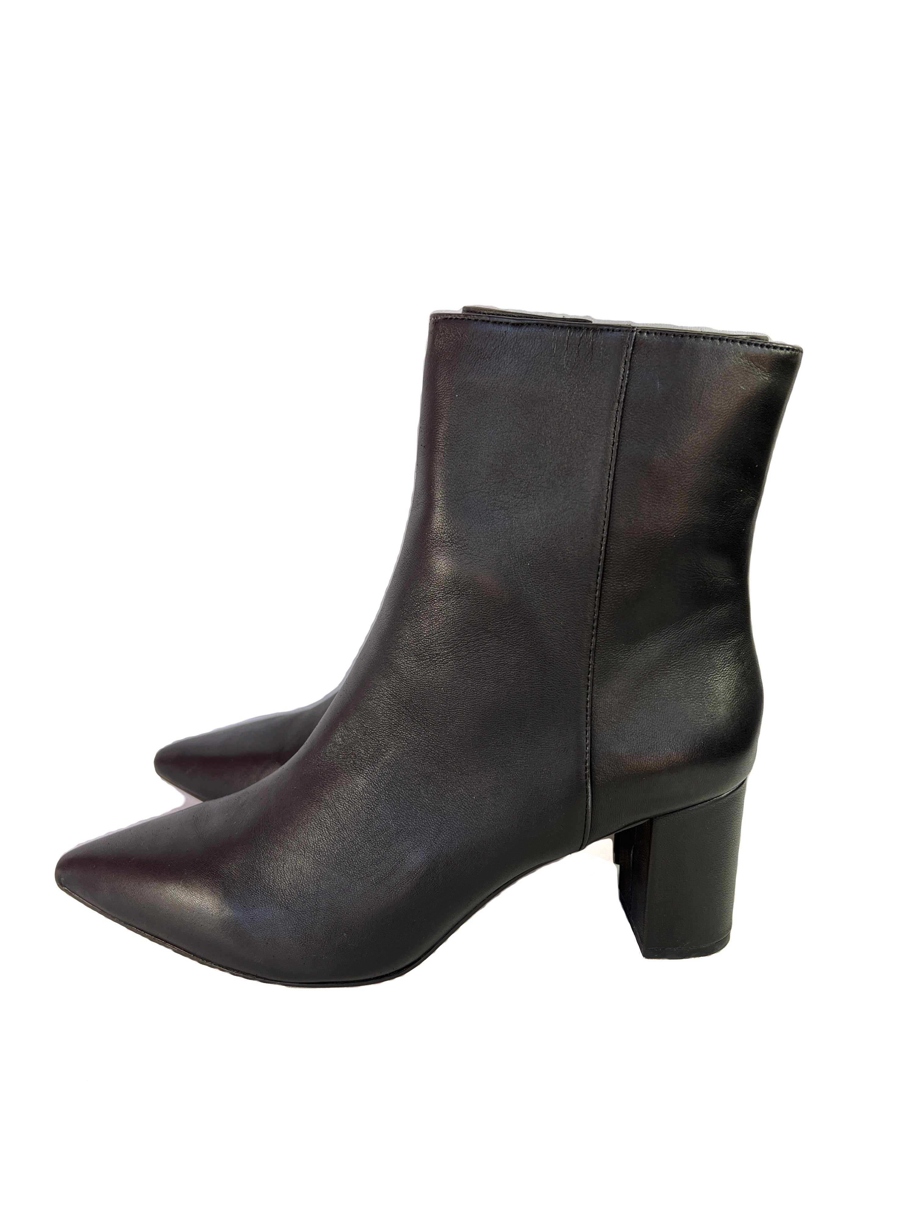 J.Crew black leather pointed toe Sadie boot size 11 NEW