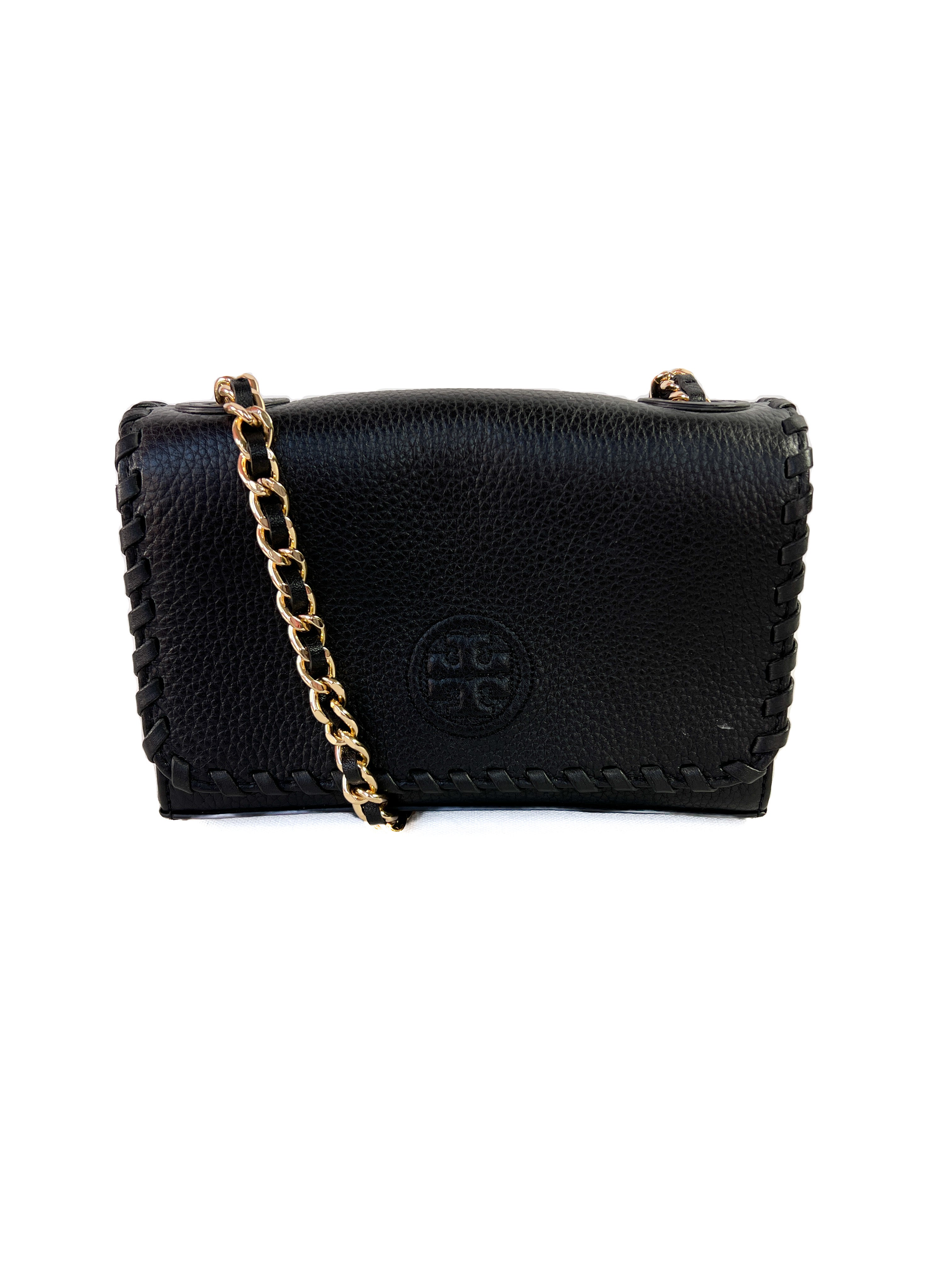 Tory Burch black leather small crossbody