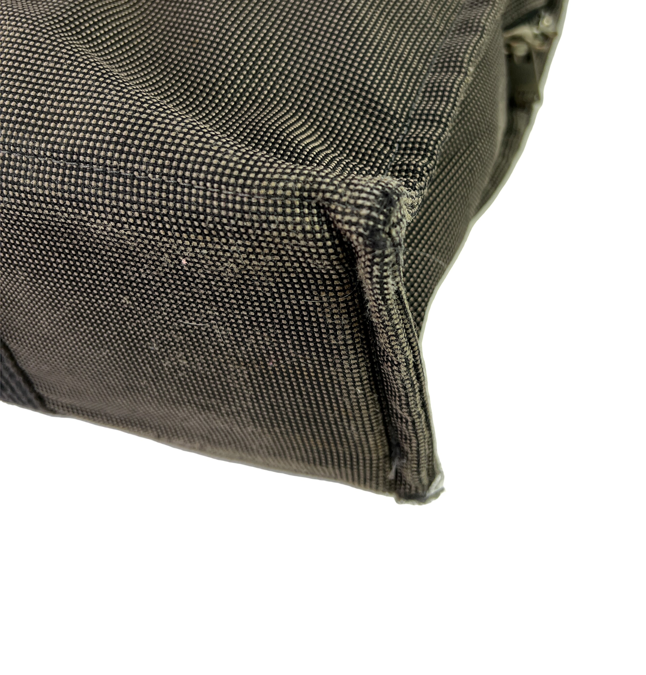 Hermes her line MM gray canvas tote