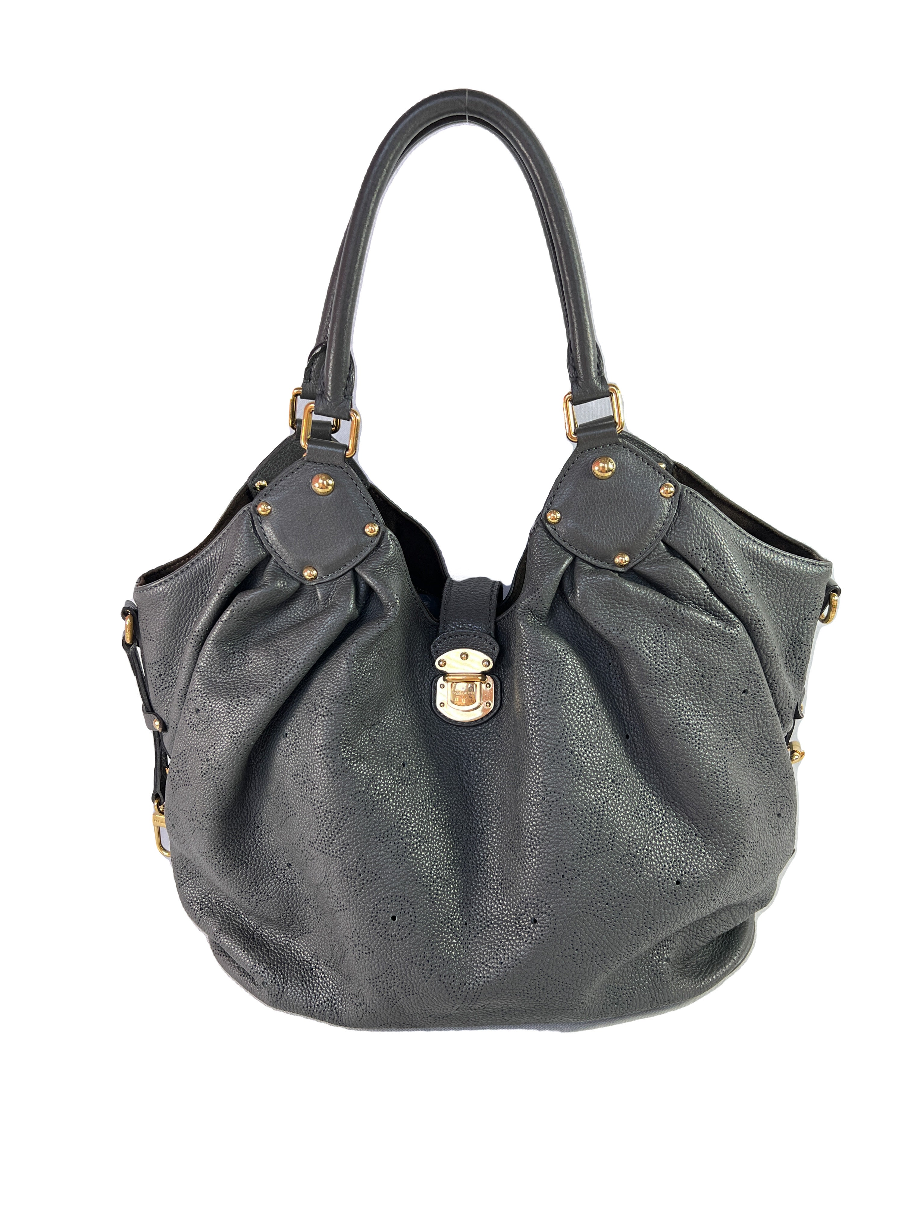 Louis Vuitton blue gray Mahina hobo shoulder bag – My Girlfriend's Wardrobe  LLC