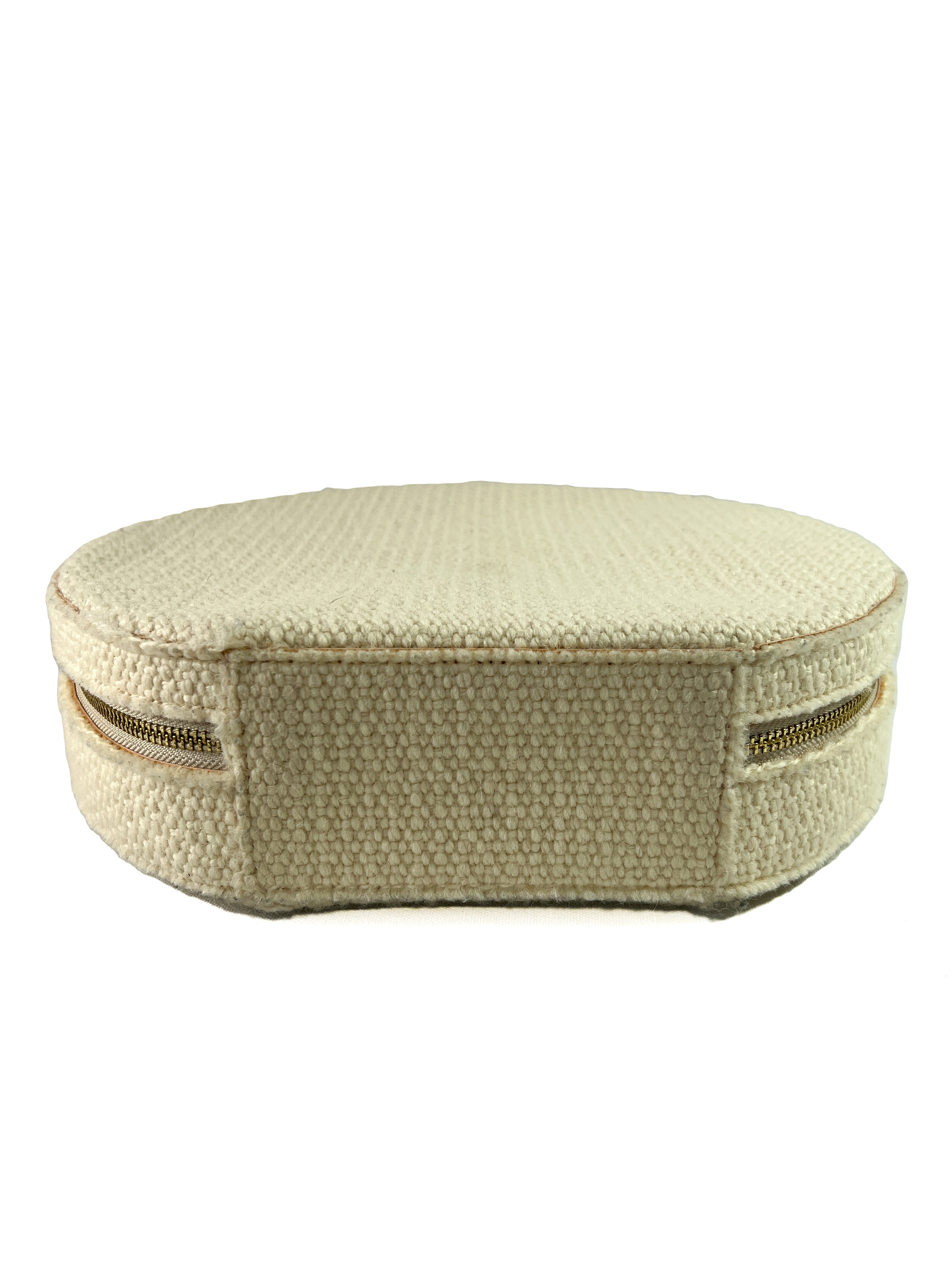 Mansur Gavriel cream wool circle bag