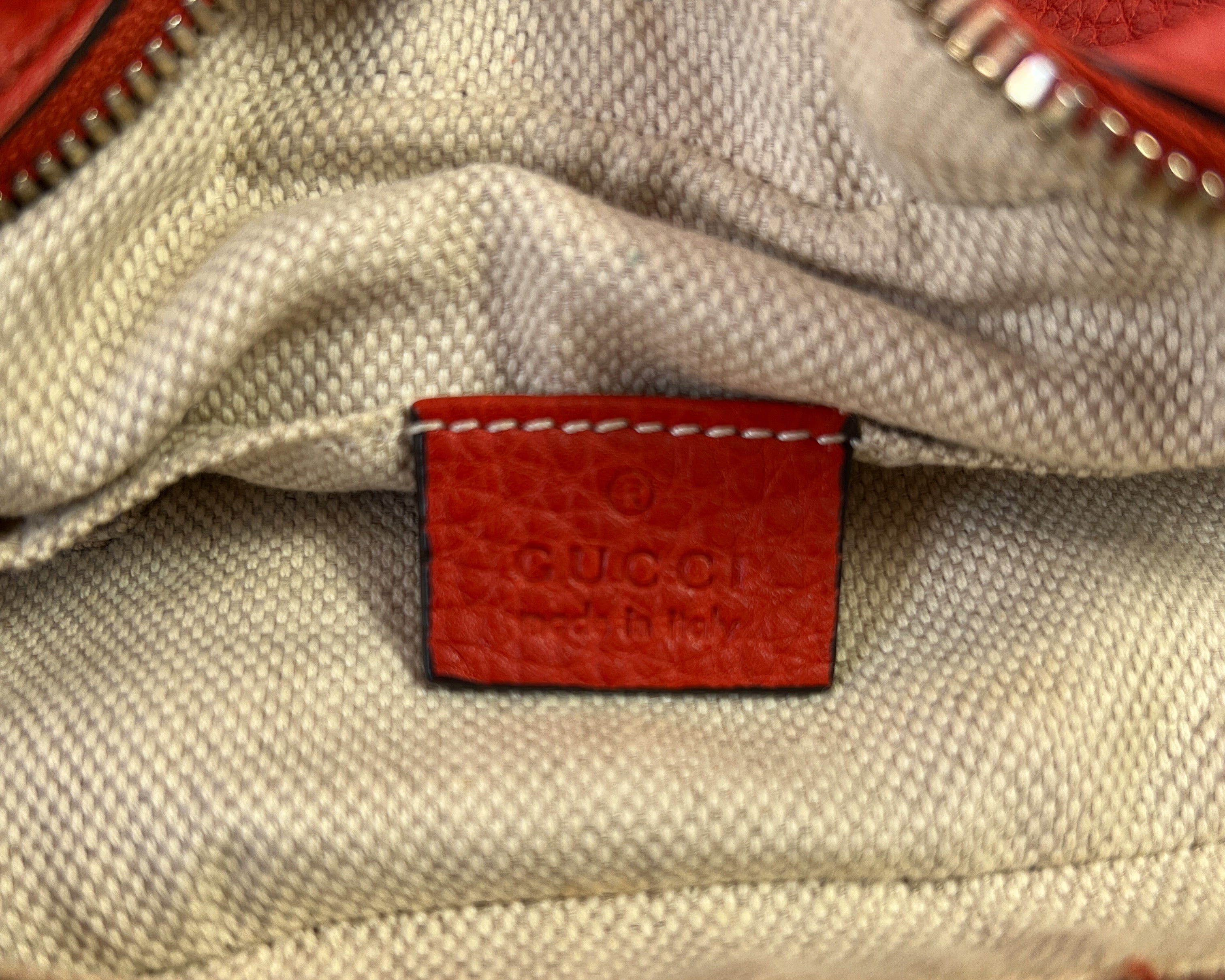 Gucci soho disco orange leather crossbody