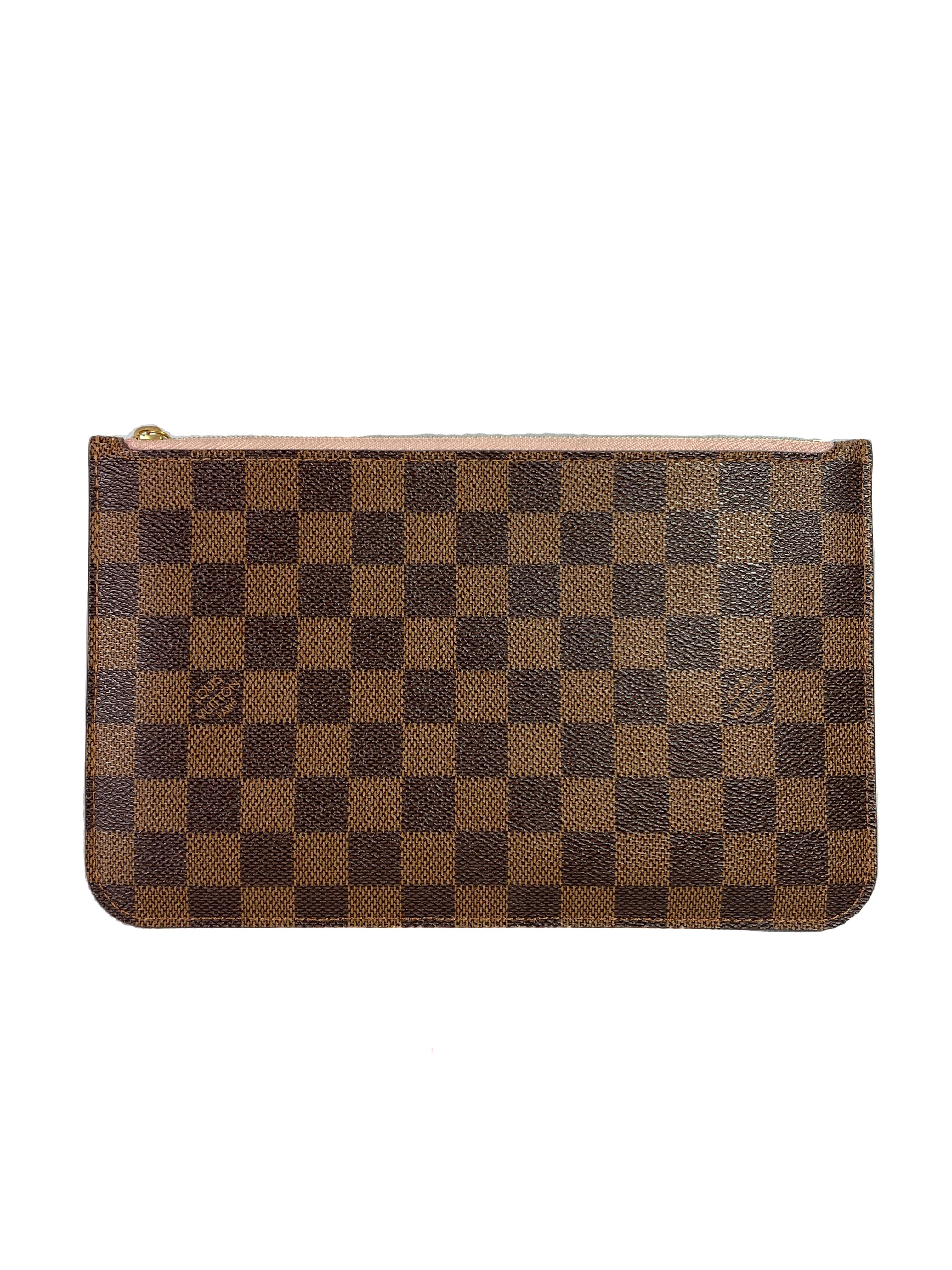 Louis Vuitton damier ebene neverfull pouch