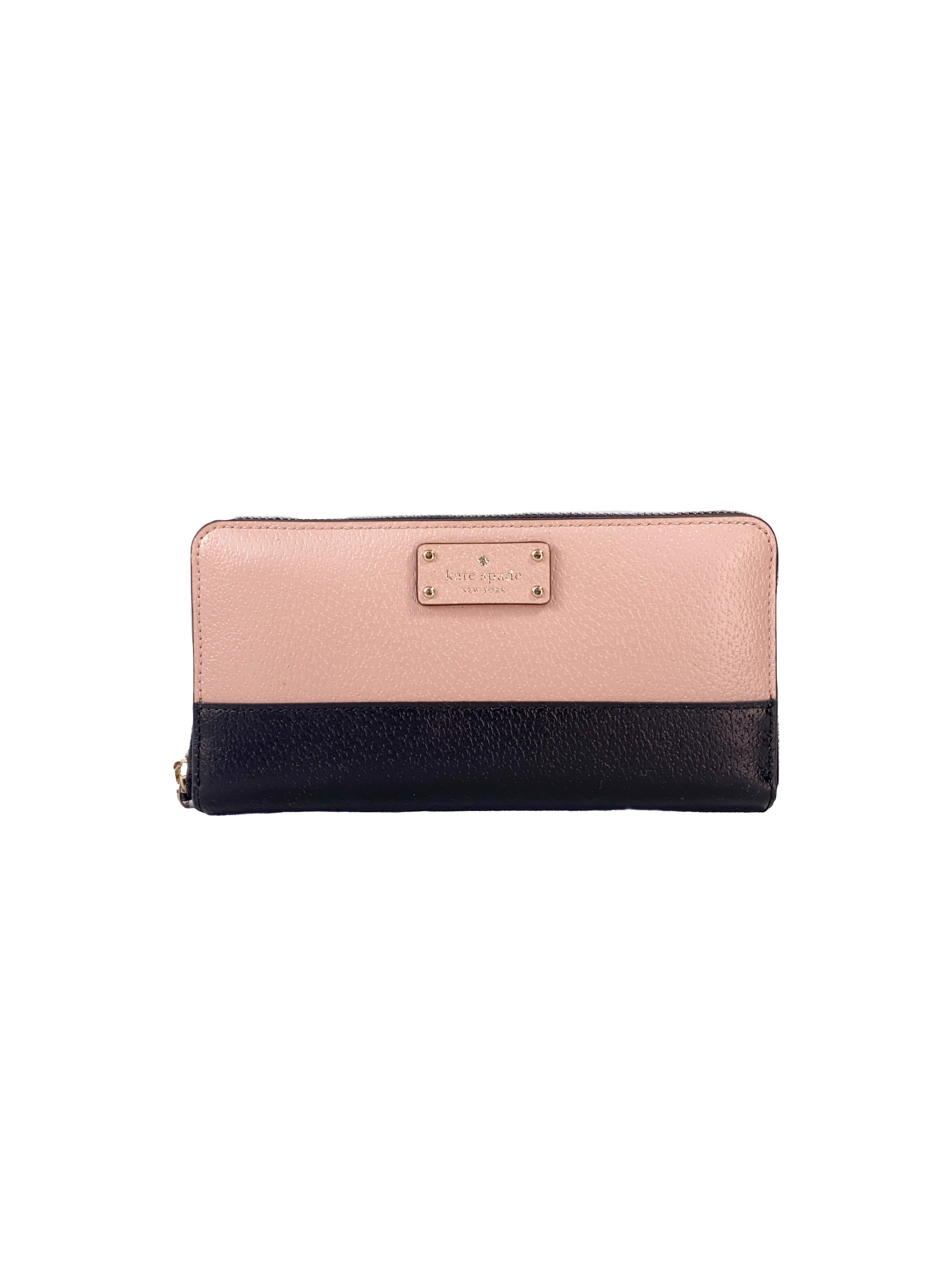 Kate Spade Classic Leather Zip Around Wallet - Light Pink Cedar