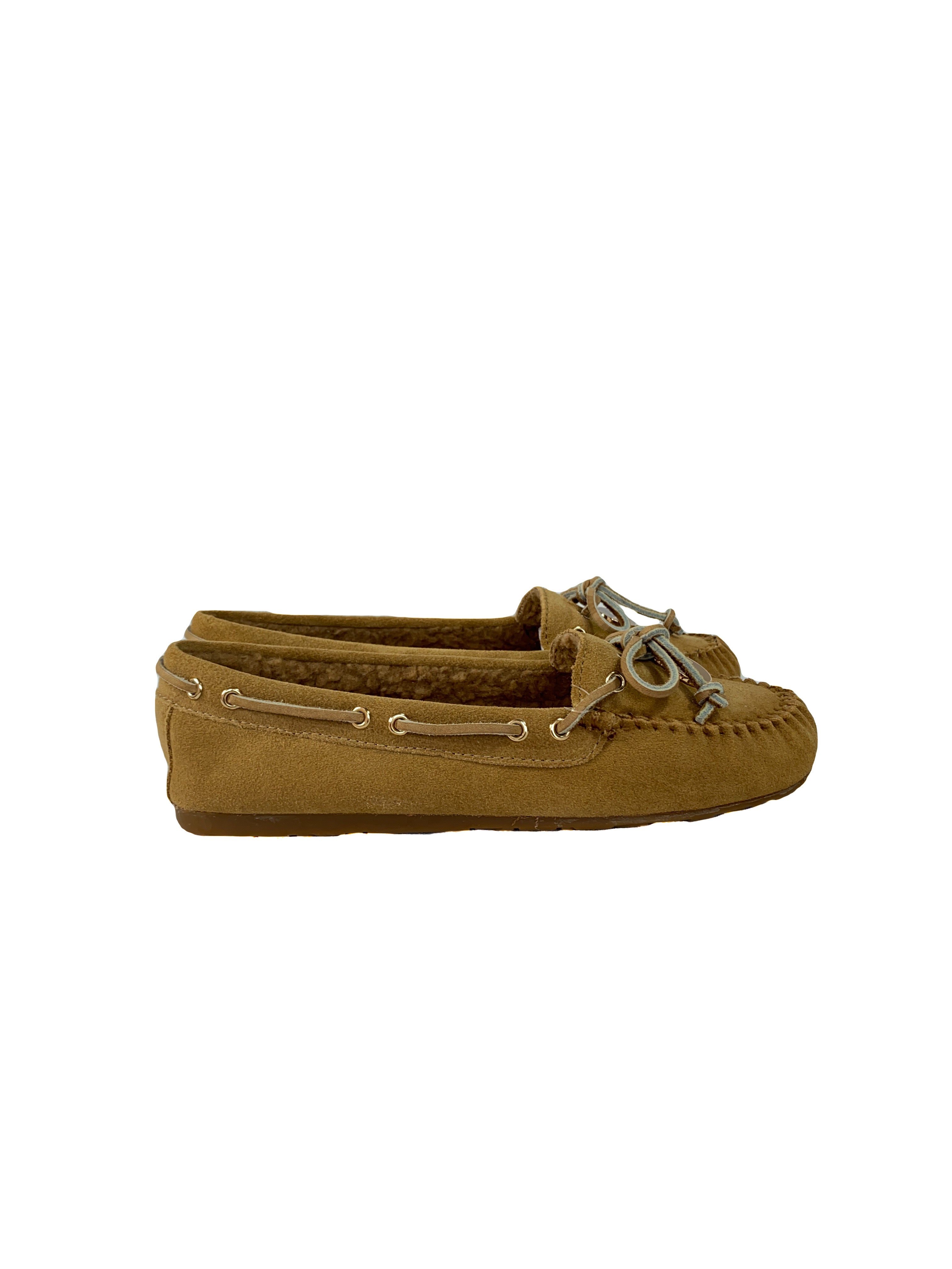 Coach brown suede mocs size 6 NEW
