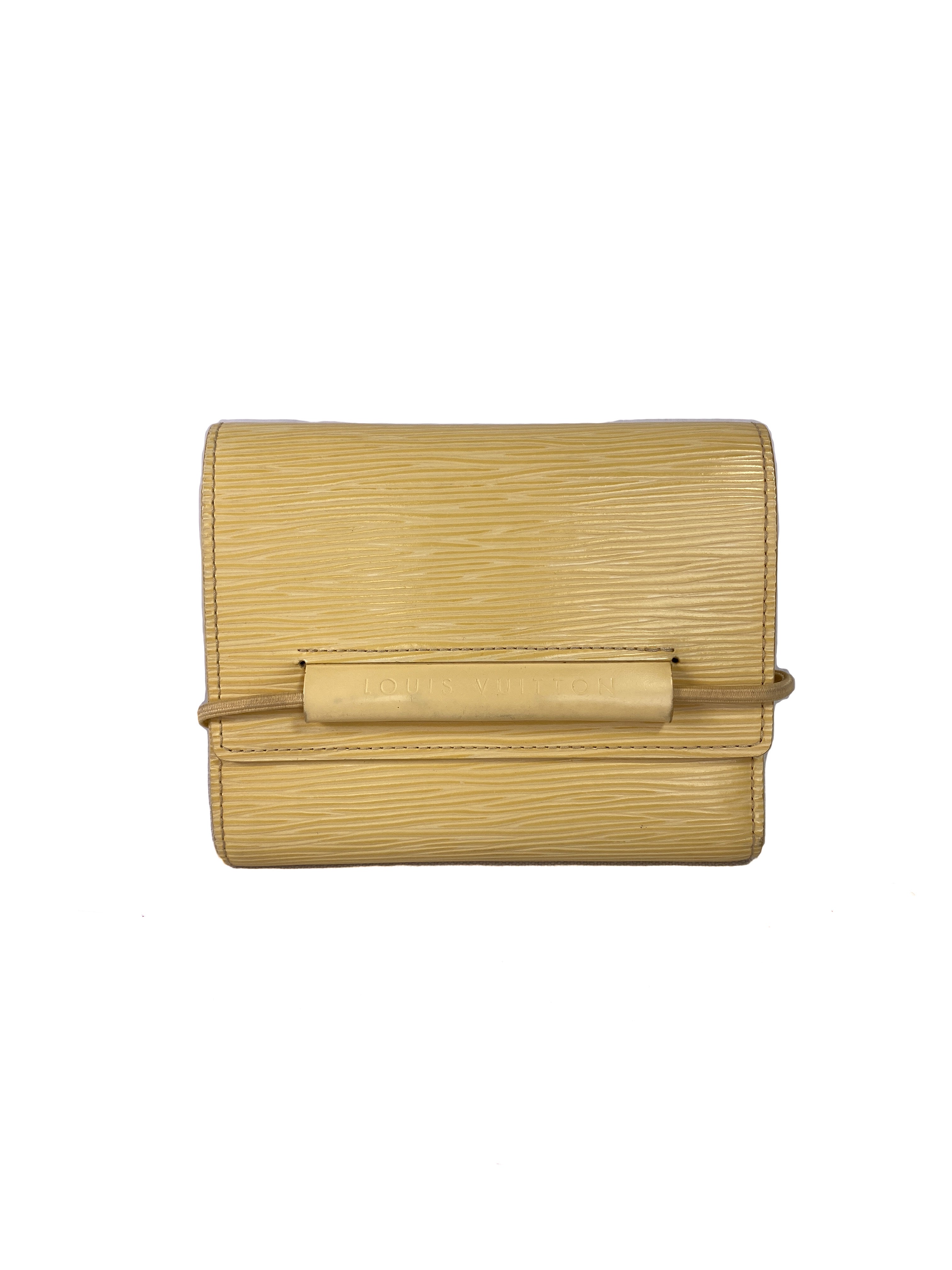 Louis Vuitton cream porte epi wallet