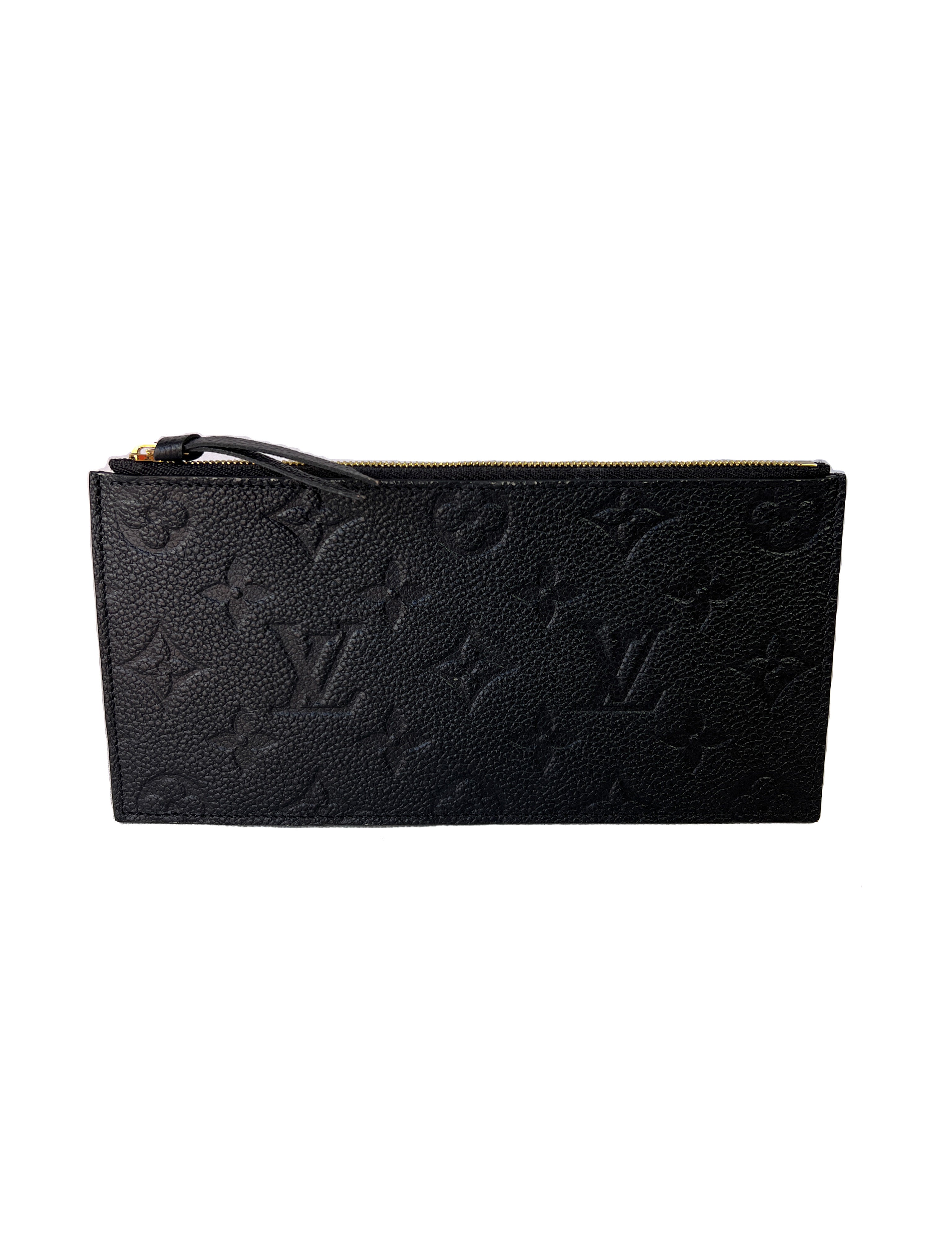 Louis Vuitton Red Leather Monogram Empreinte Felicie Zip Pouch Insert Case