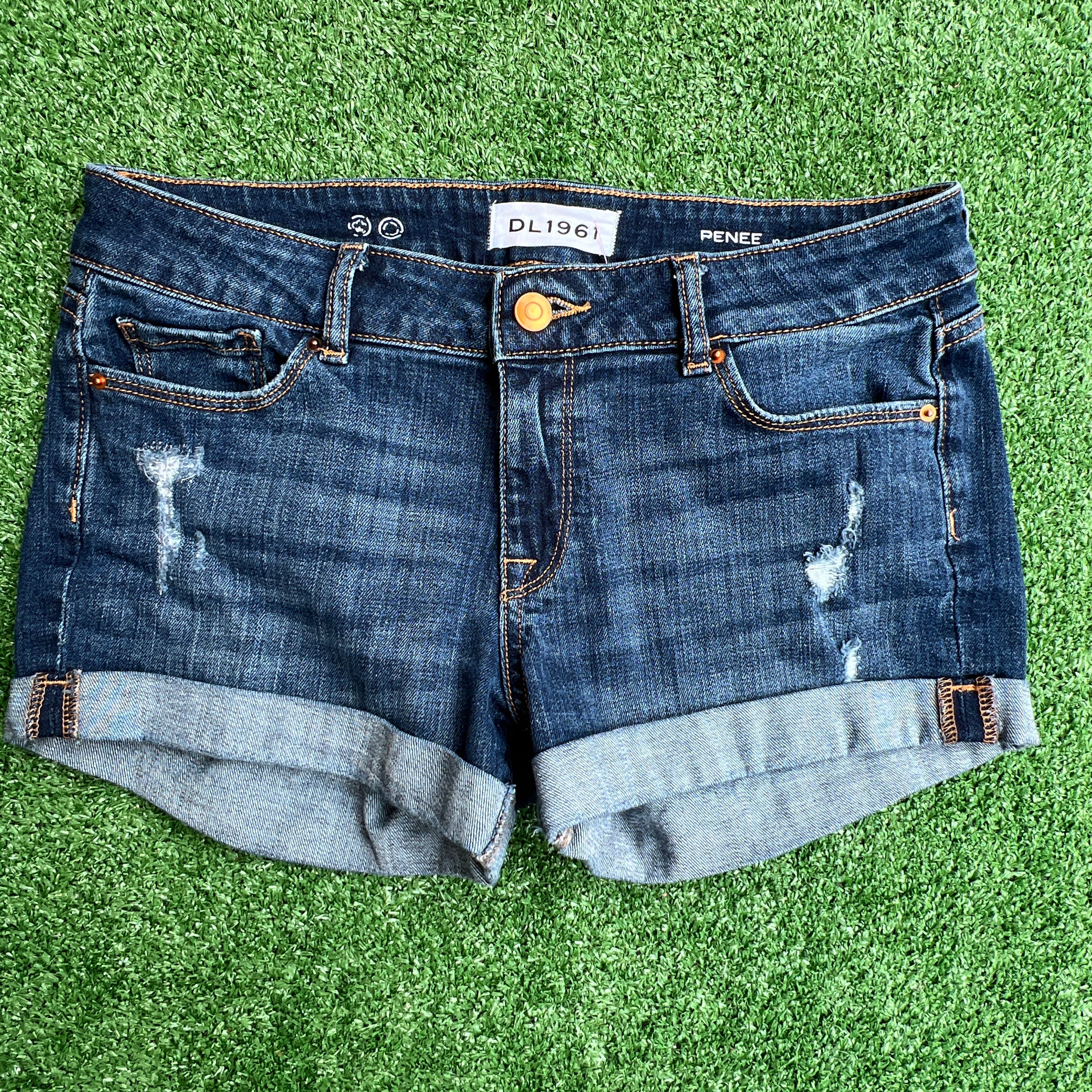 DL1961 Renee rolled denim shorts size 25 (0)