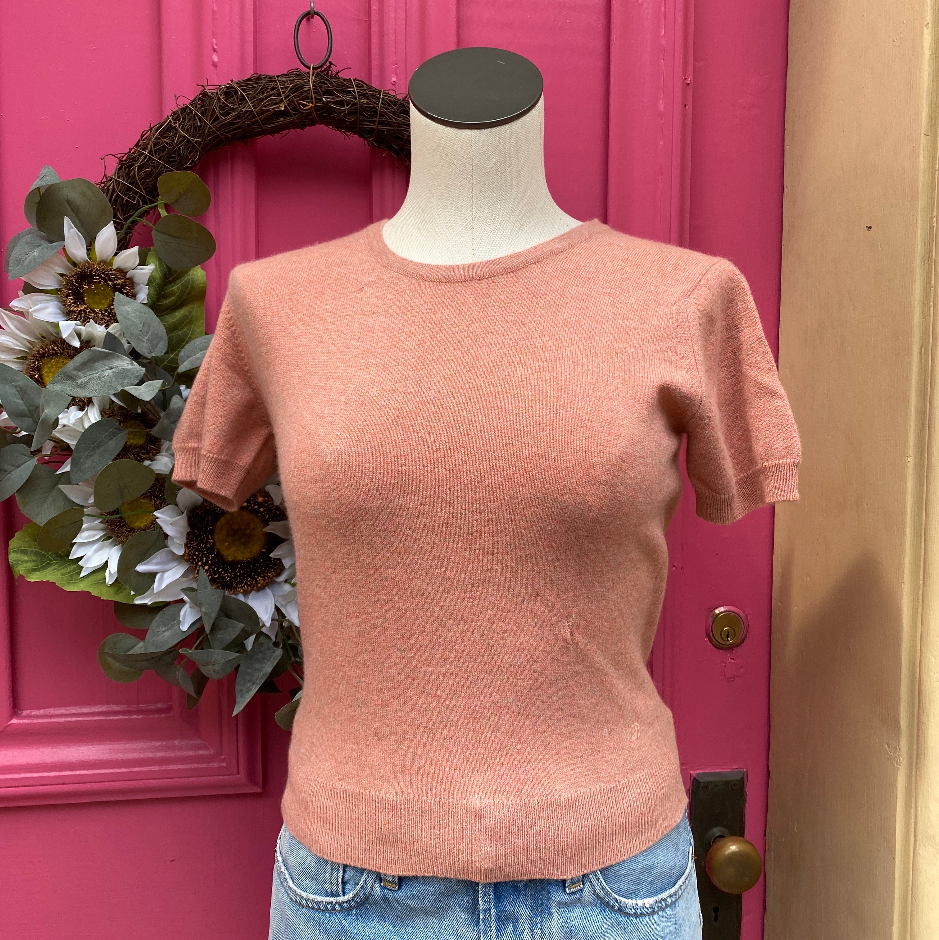 Chanel pink cashmere sweater & cardigan set size 38 (FR)