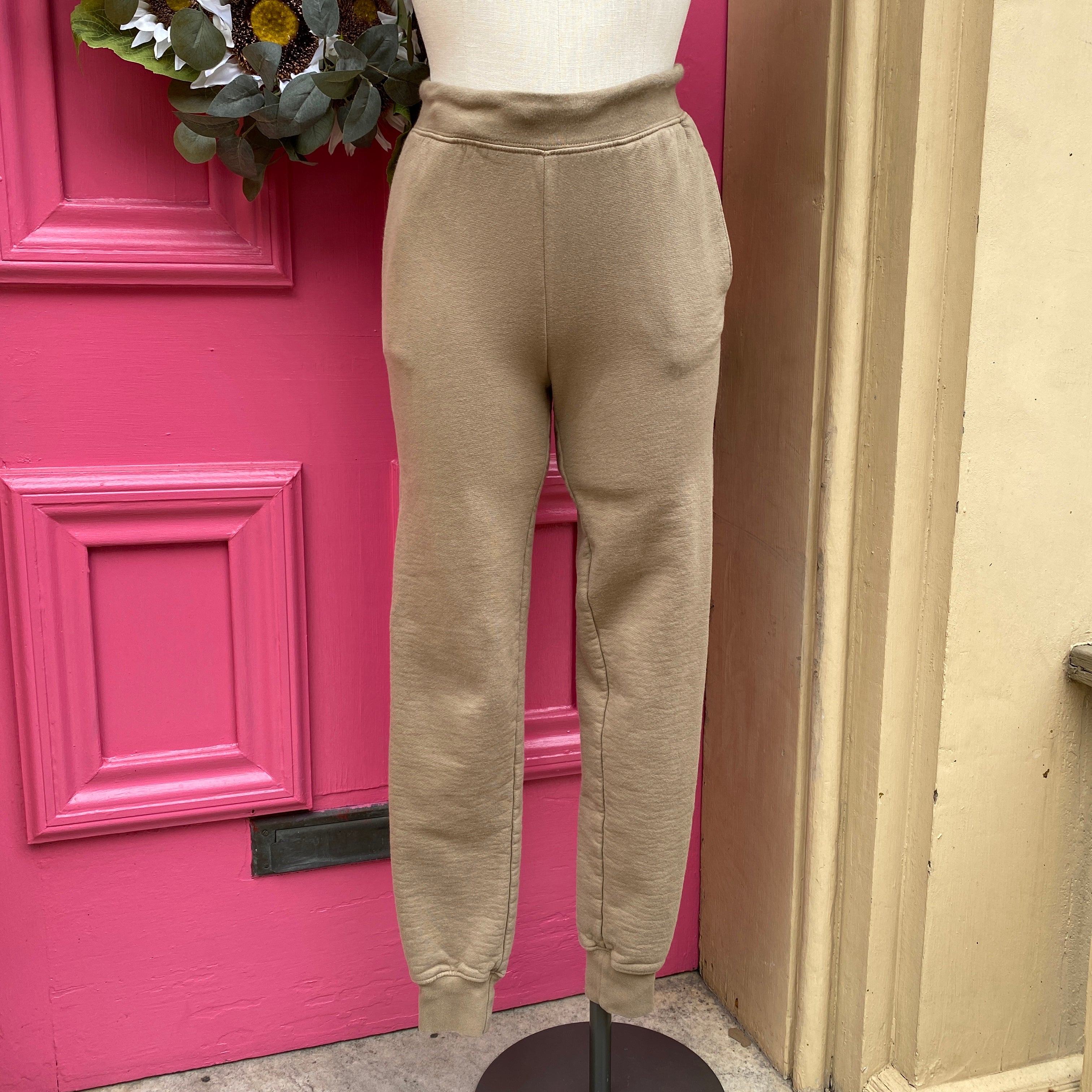 Good American beige sweat pants size XS