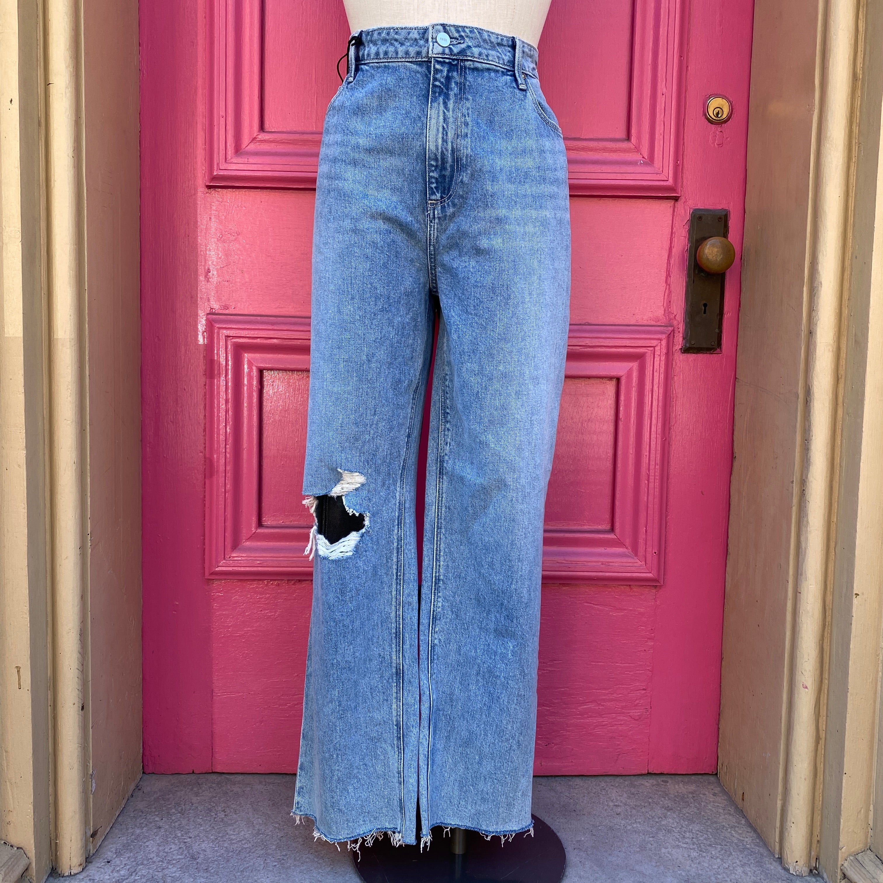 Paige gnarly deconstructed jeans size 18 New With Tags