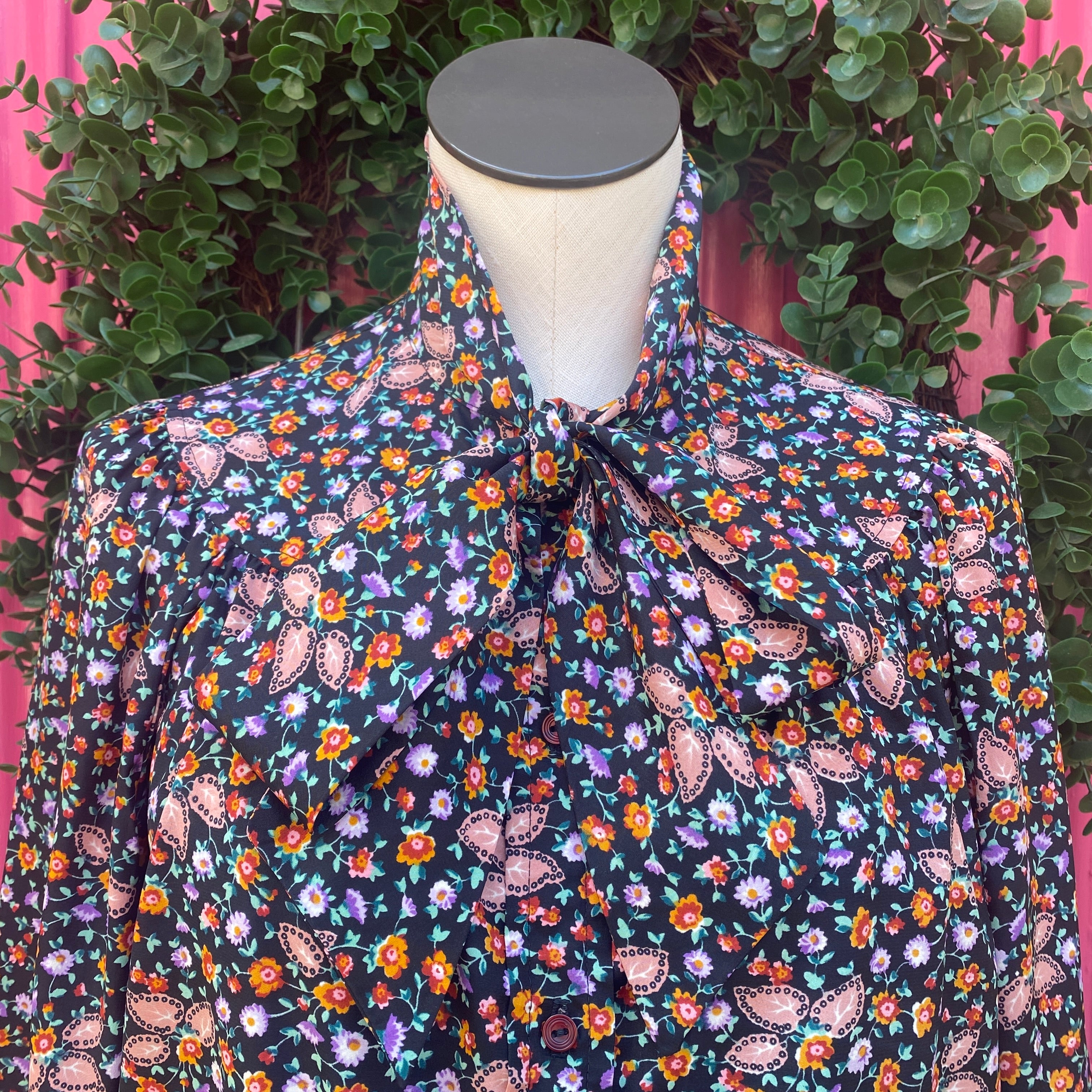 Oscar de la Renta vintage floral button up size 16
