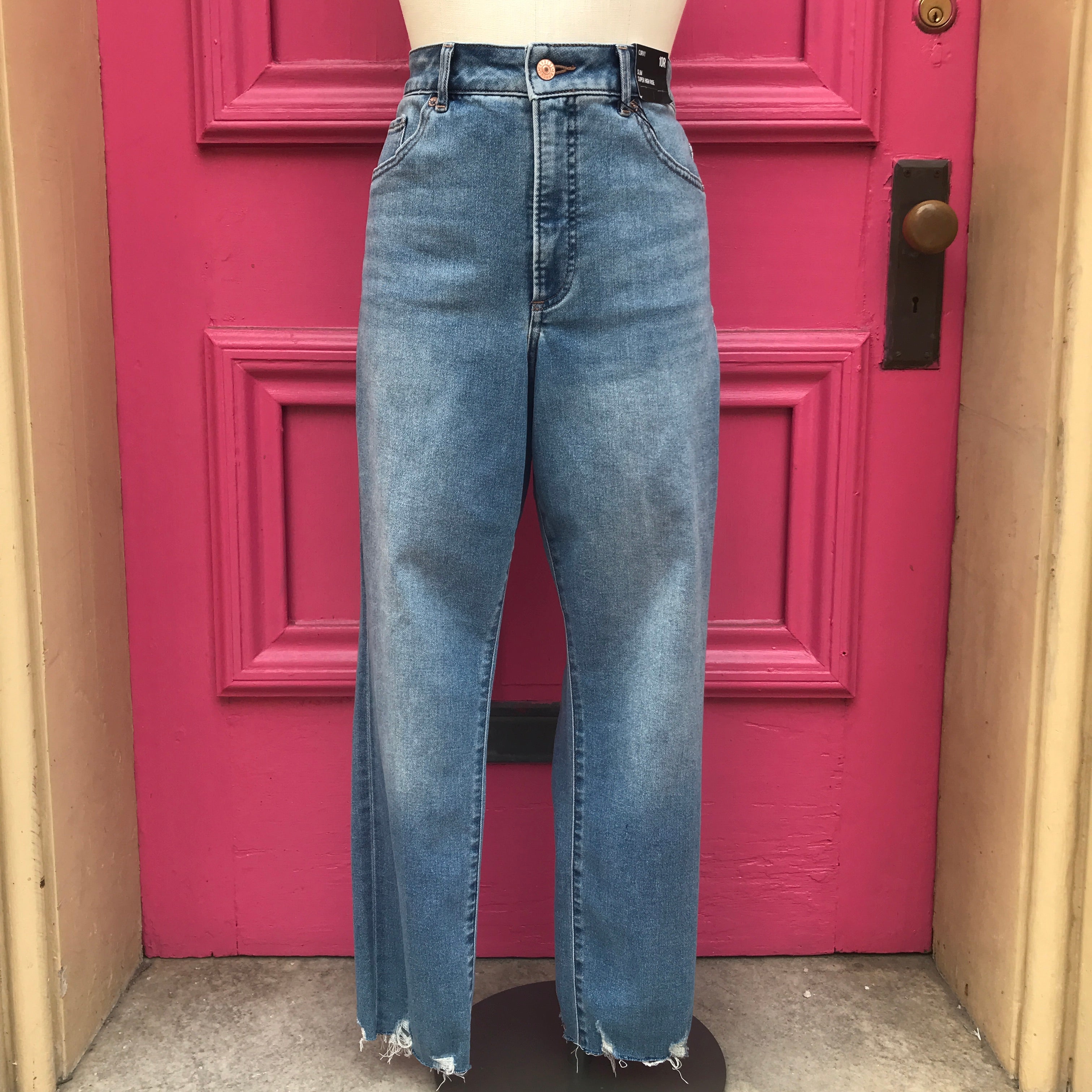 Express slim super high rise jeans size 10 NWT