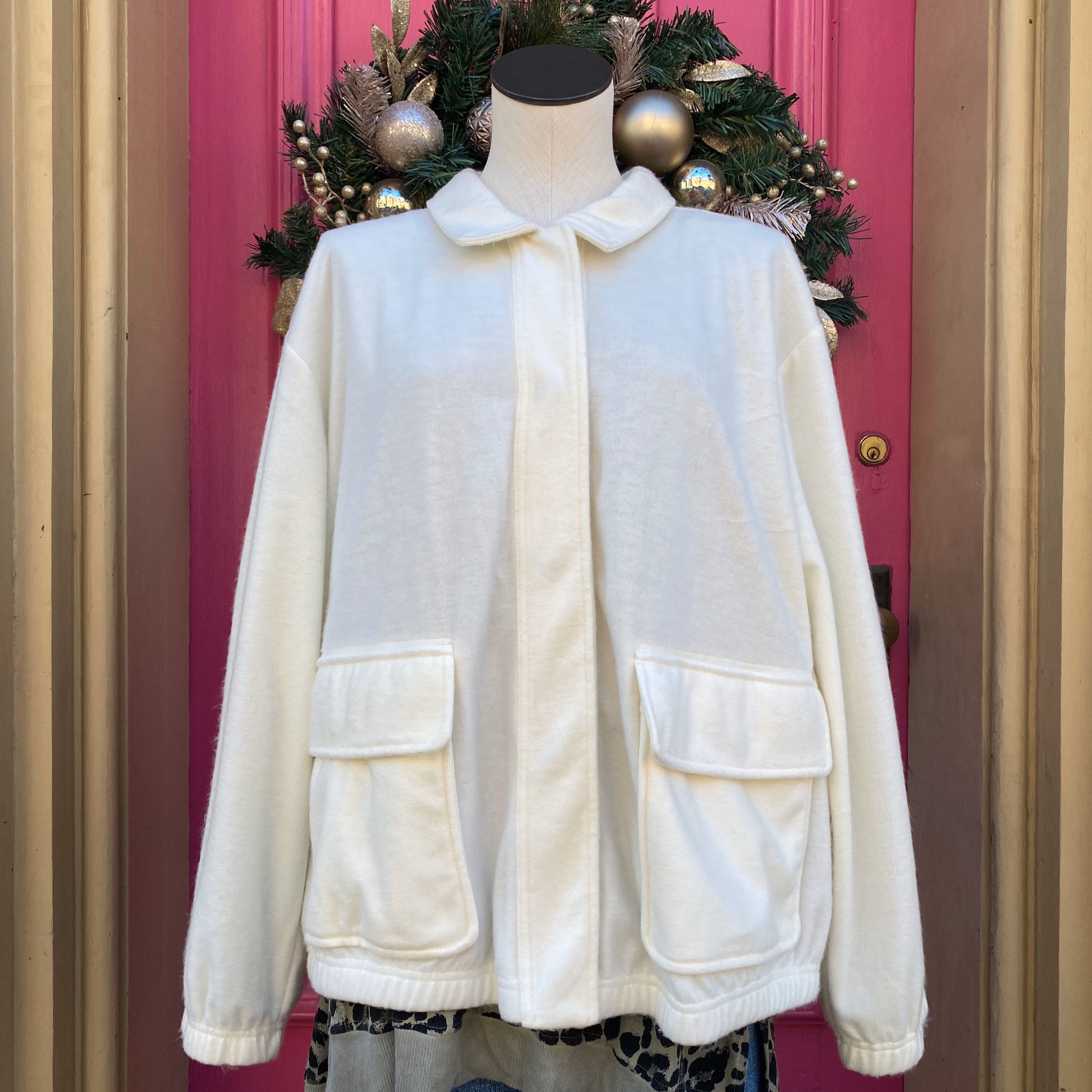 Sanctuary cream button up shirt jacket size 2X New With Tags