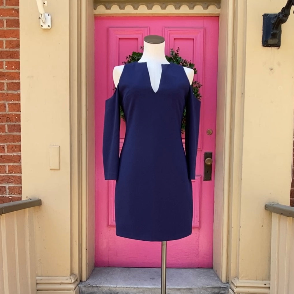 Alice and olivia outlet navy dress