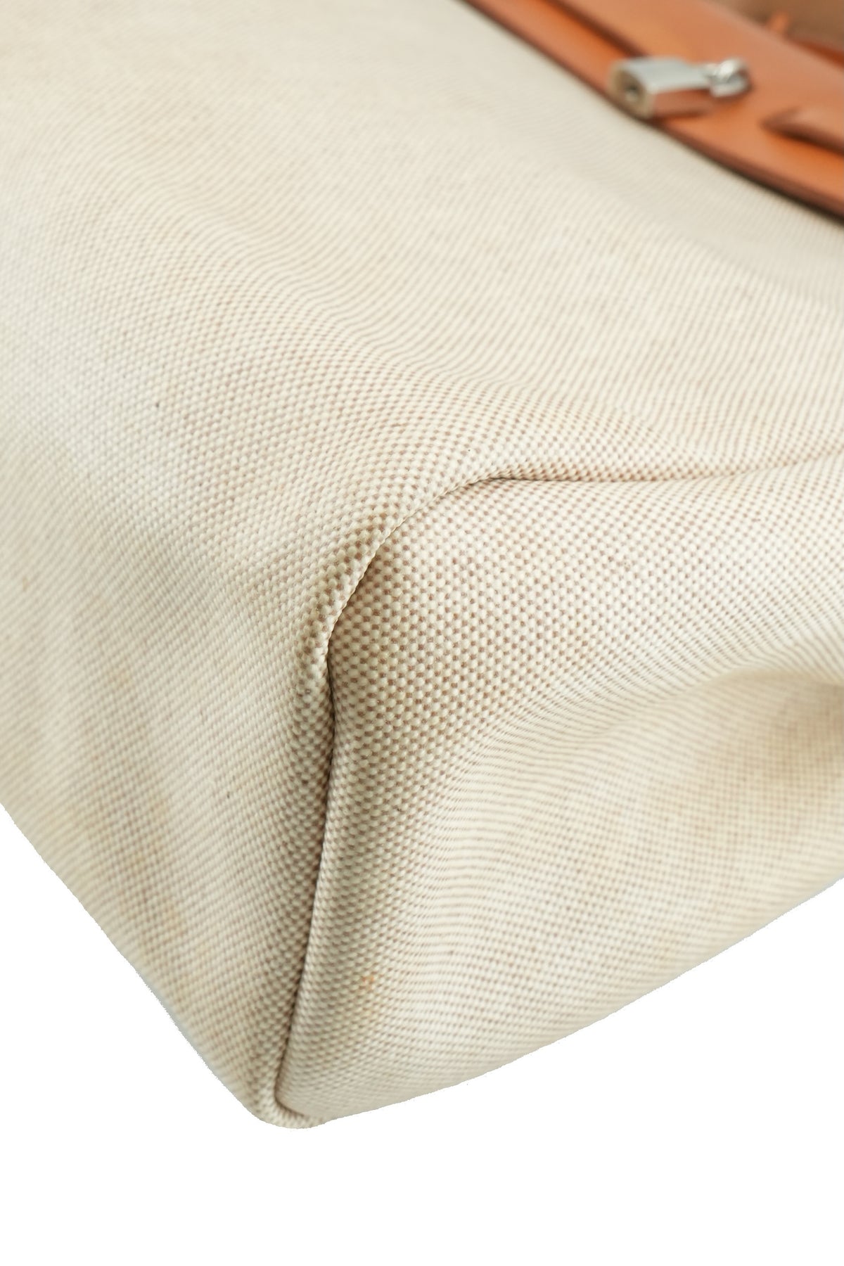 Hermès cream canvas Herbag with extra shell