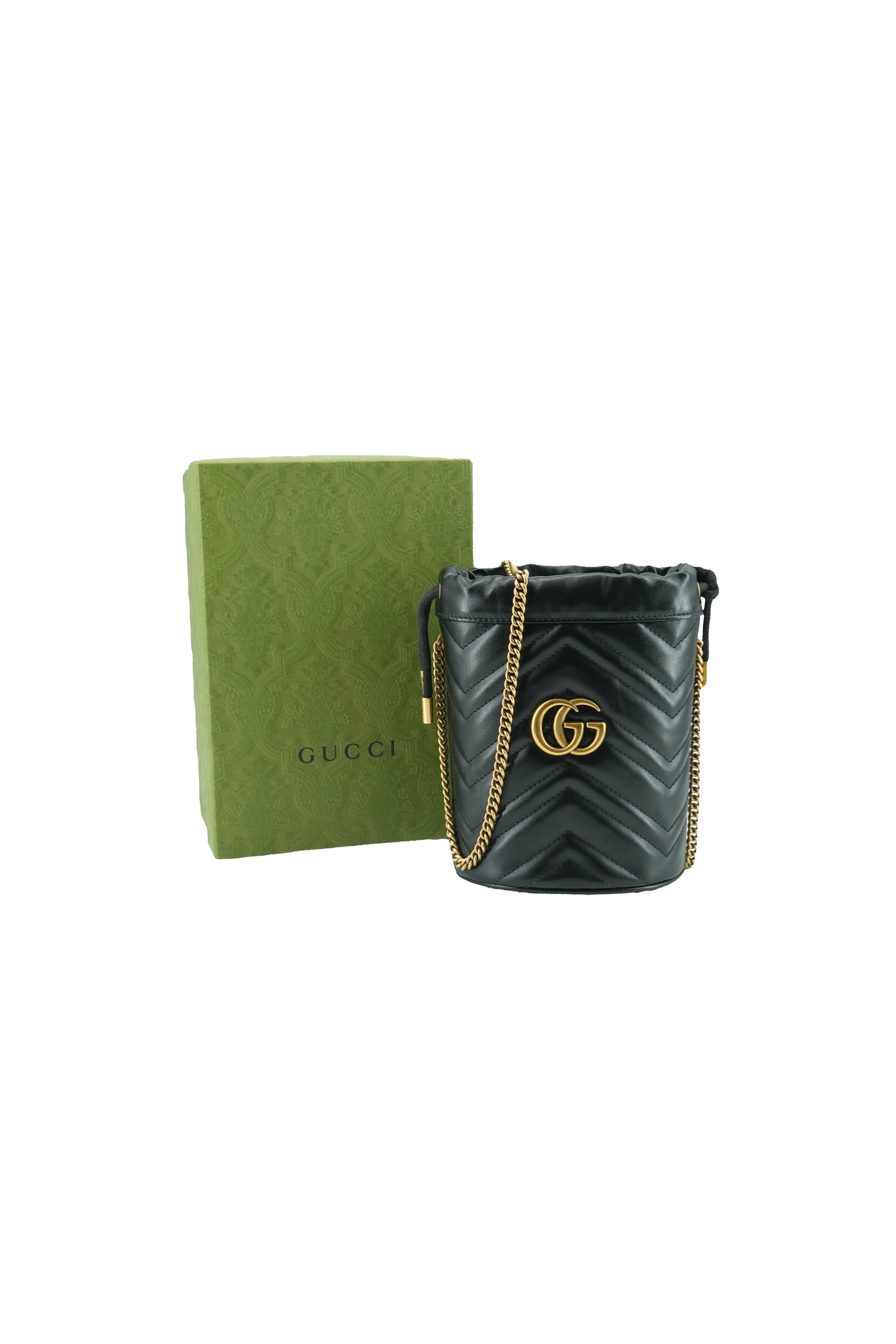 Gucci black Marmont mini bucket 534563