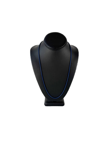 David Yurman navy box chain necklace 4MM