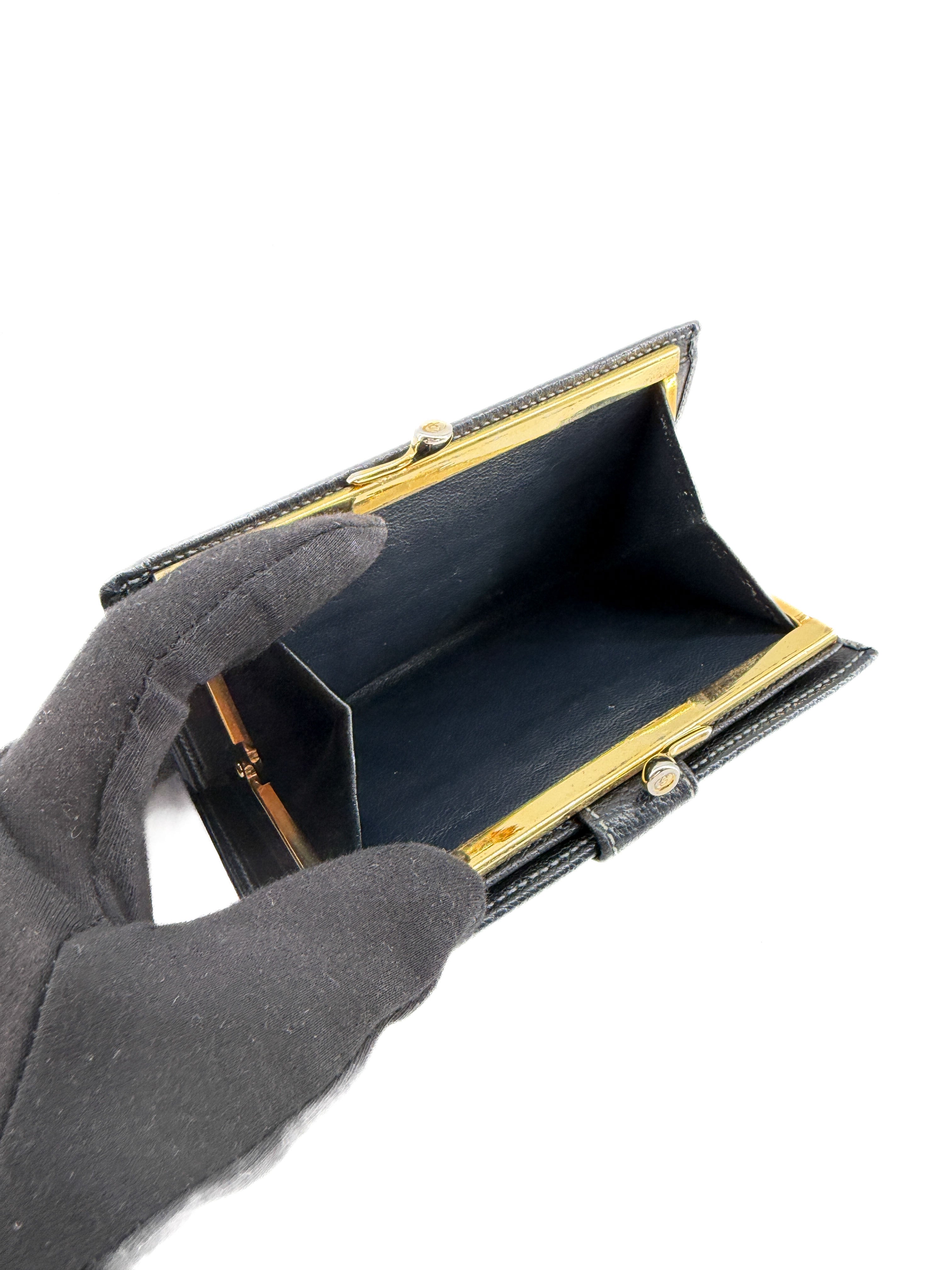 Gucci navy vintage GG wallet 035-149-0961