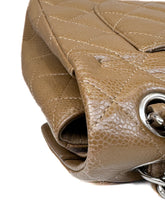 Chanel brown Caviar leather jumbo double flap 15146479