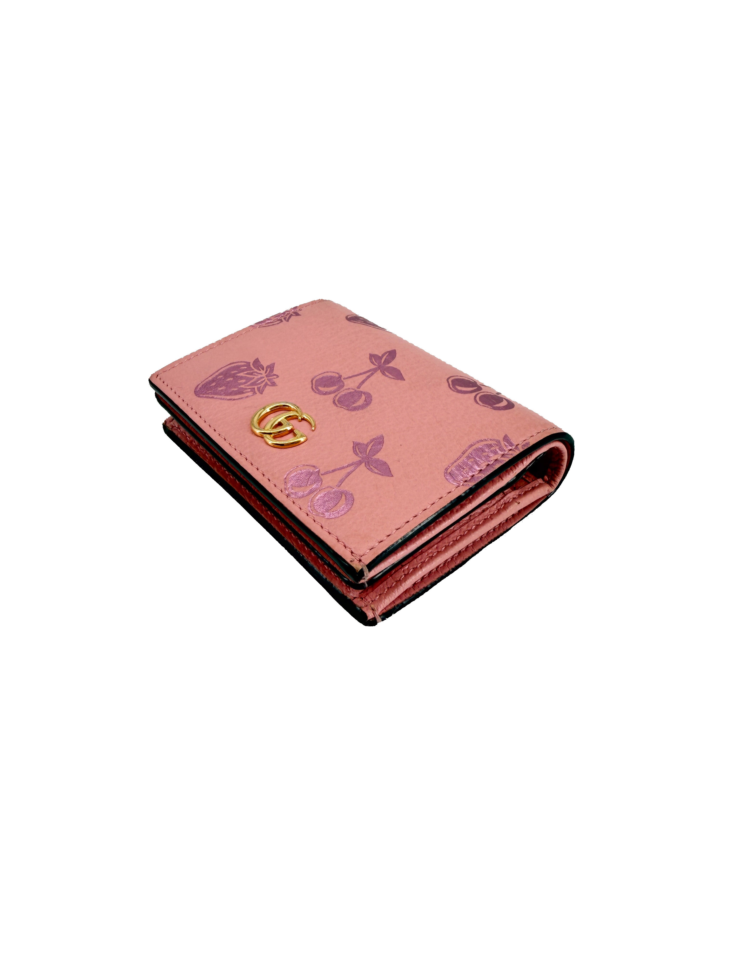 Gucci pink berry Compact wallet 456125-2067
