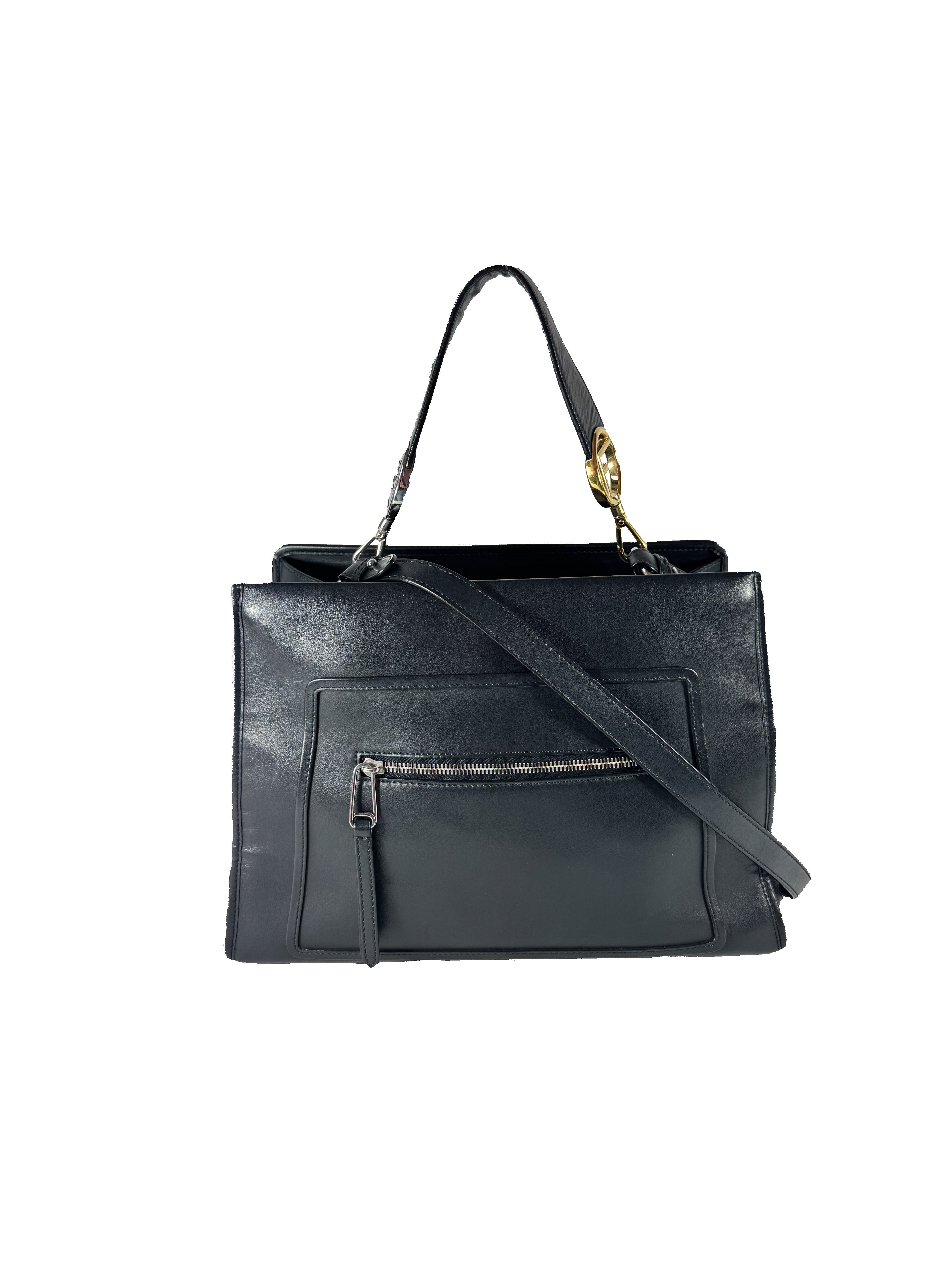 Fendi black leather medium Runaway bag 8BH34321H1798465