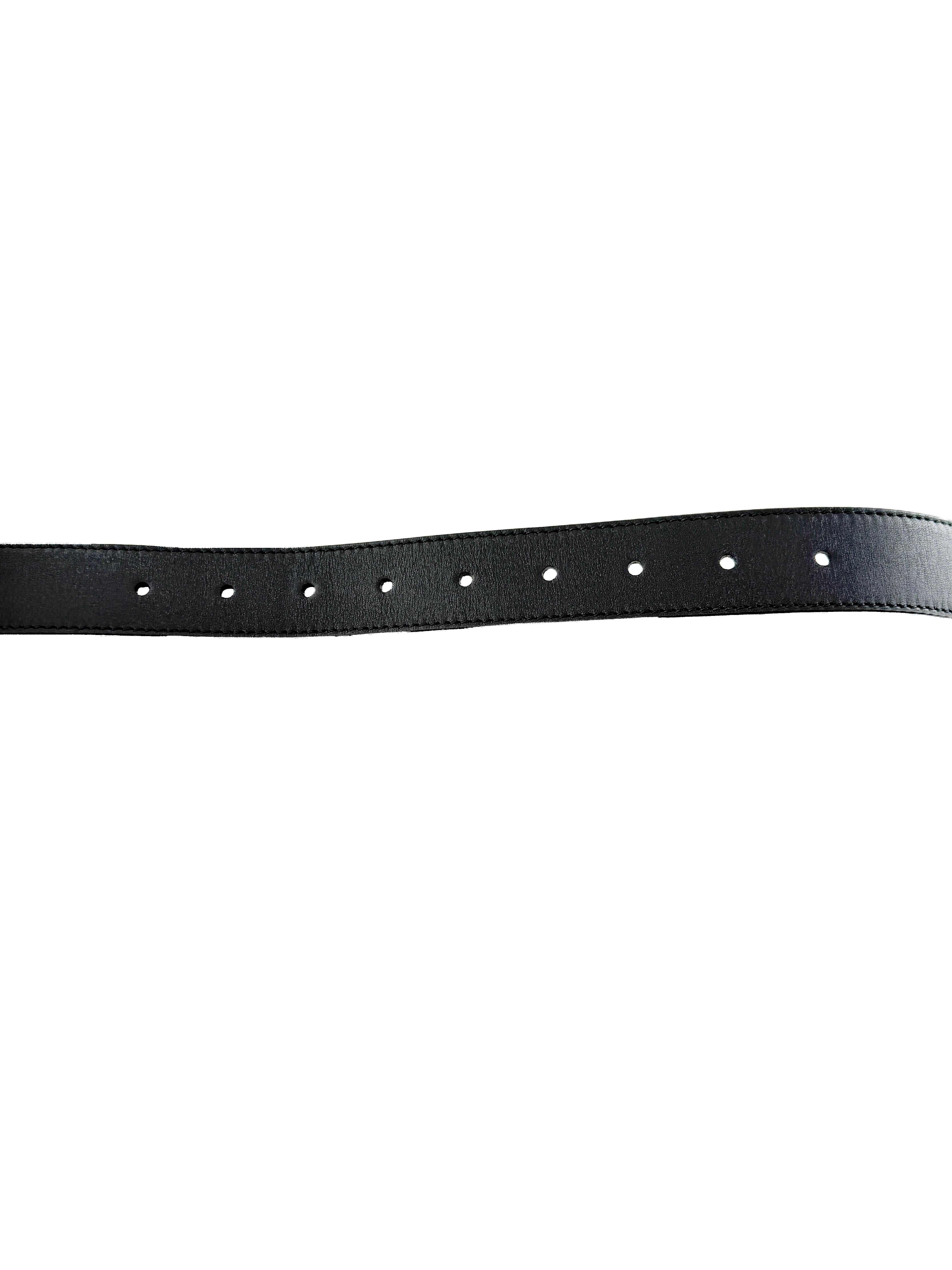 Gucci black leather, velvet crystal star GG marmont belt bag 476434 493075