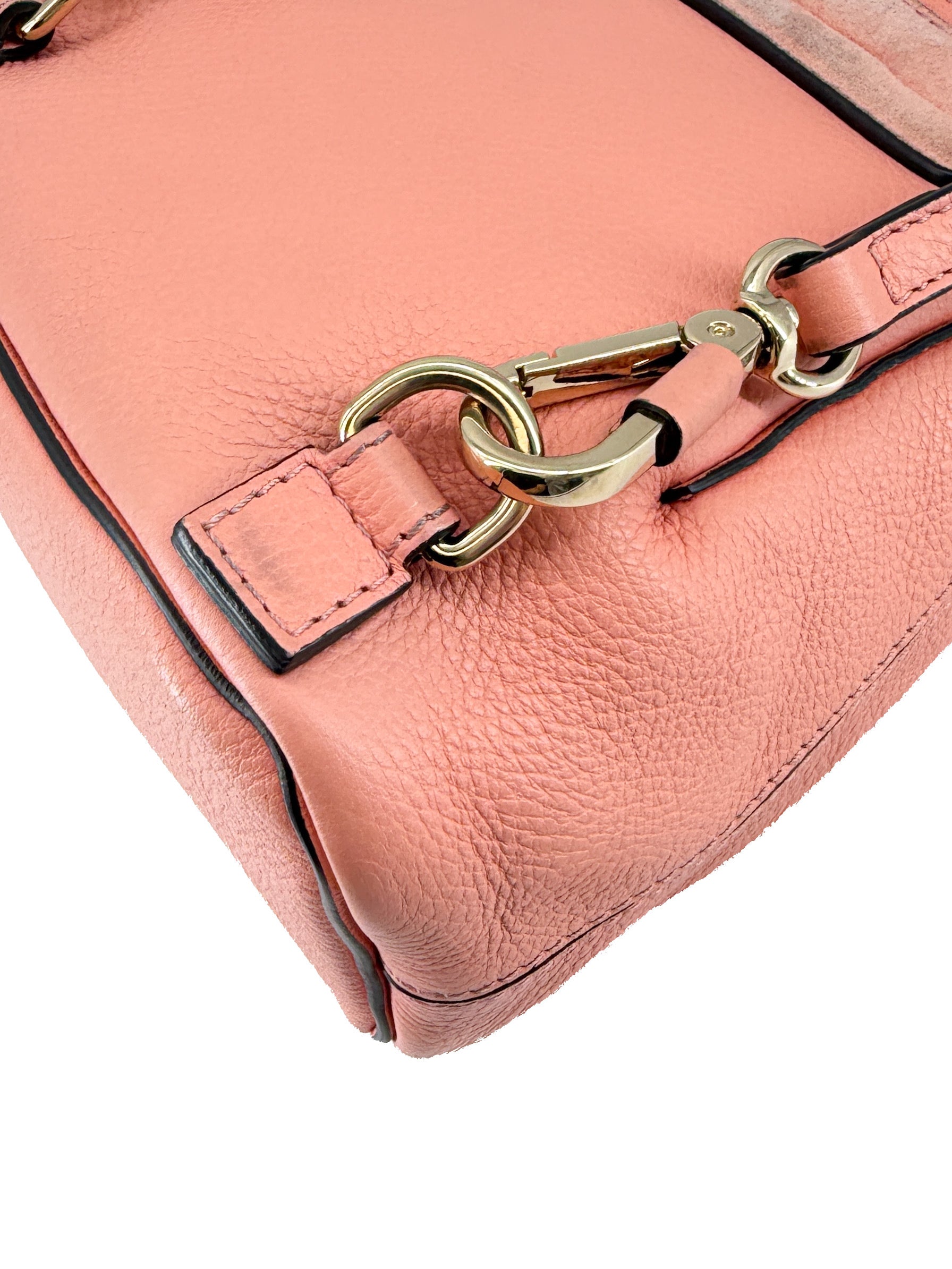 Chloé pink leather mini Faye backpack