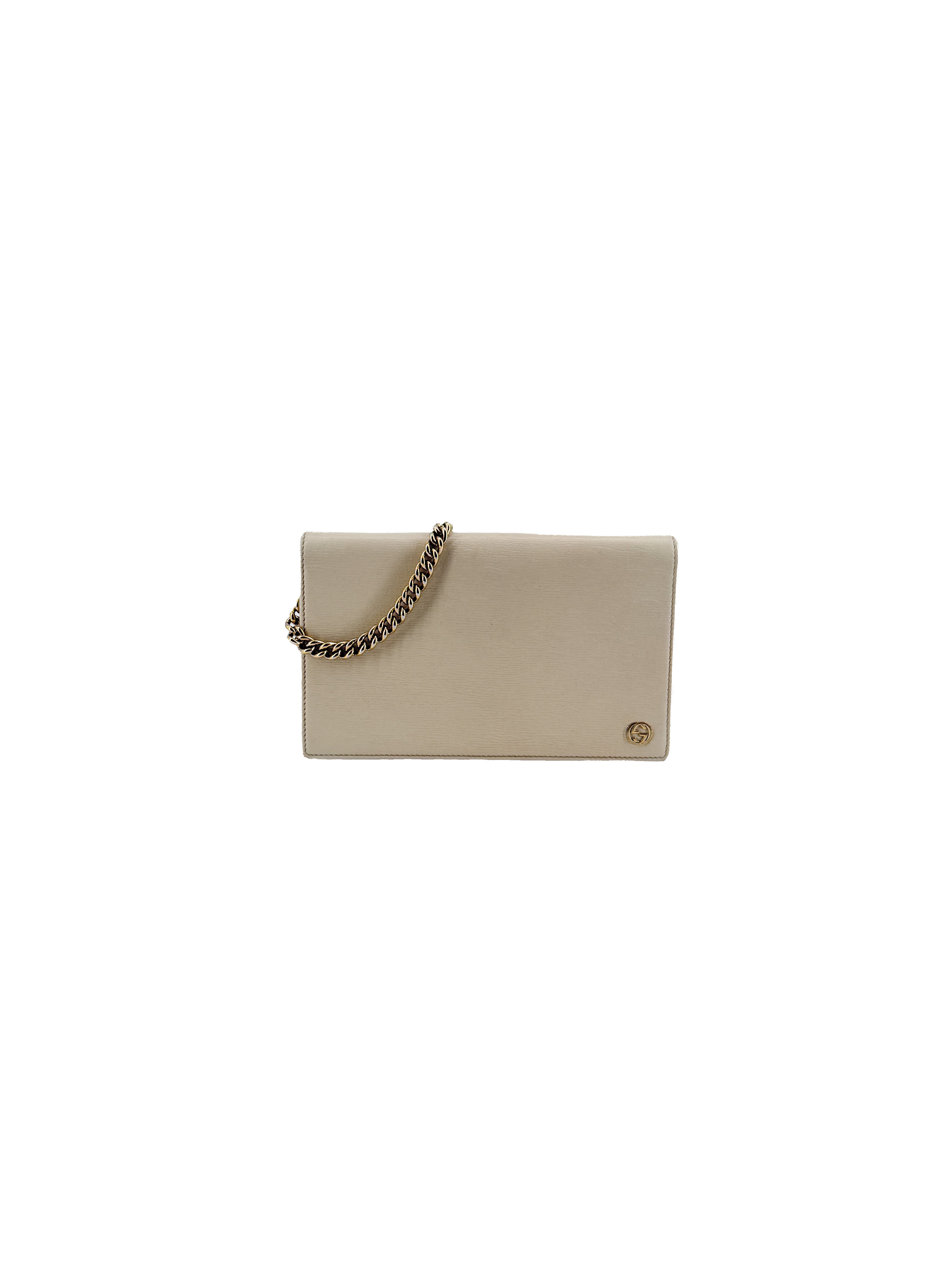 Gucci cream Betty wallet on chain 354697-496085
