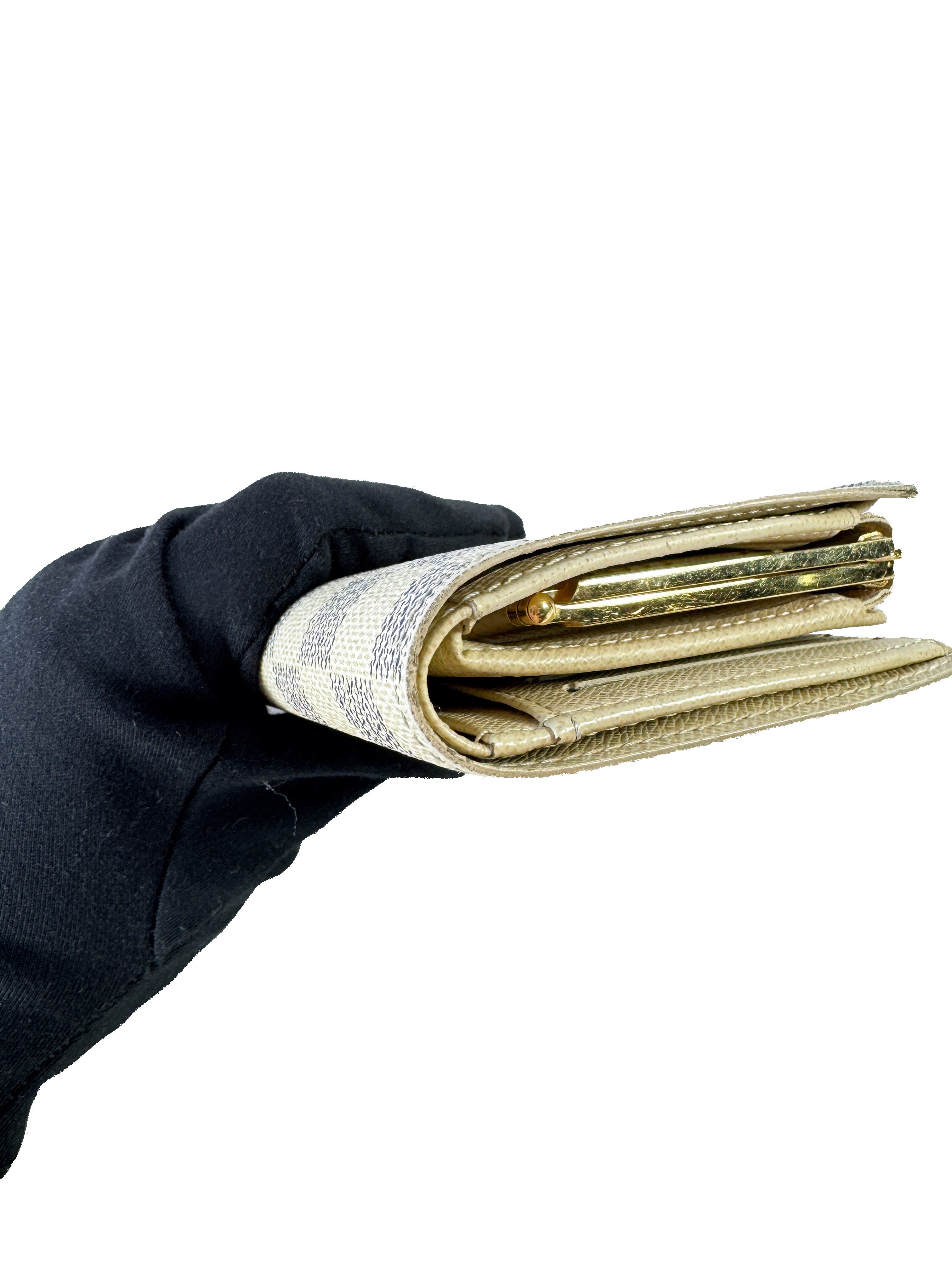 Louis Vuitton damier azur portefeuille viennois wallet MI1190