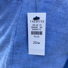 Talbots blue perfect crop pants size 20W NWT