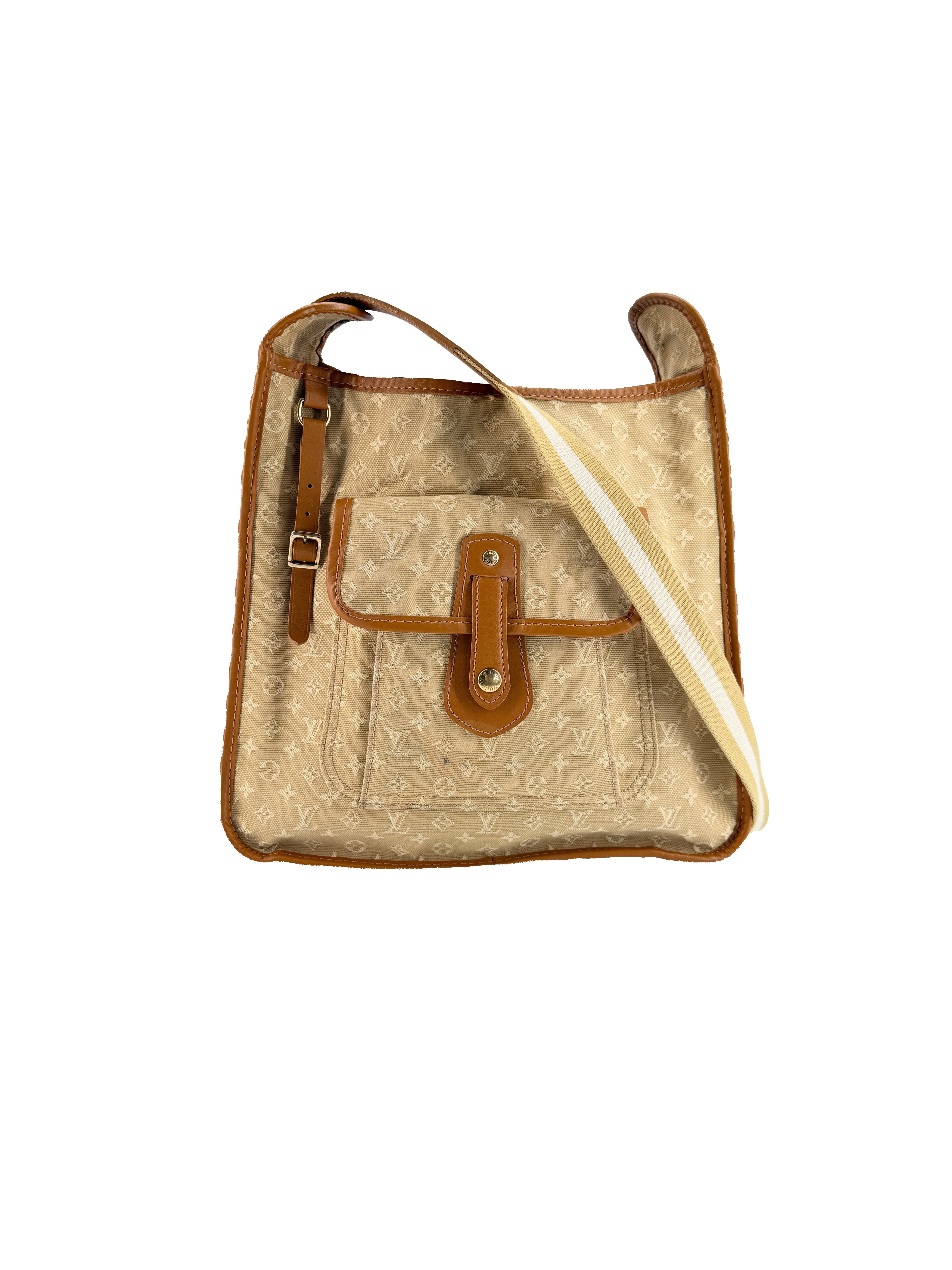 Louis Vuitton beige Mini Lin Mary Kate crossbody VI1024