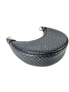 Louis Vuitton calfskin embossed monogram Loop black NFC
