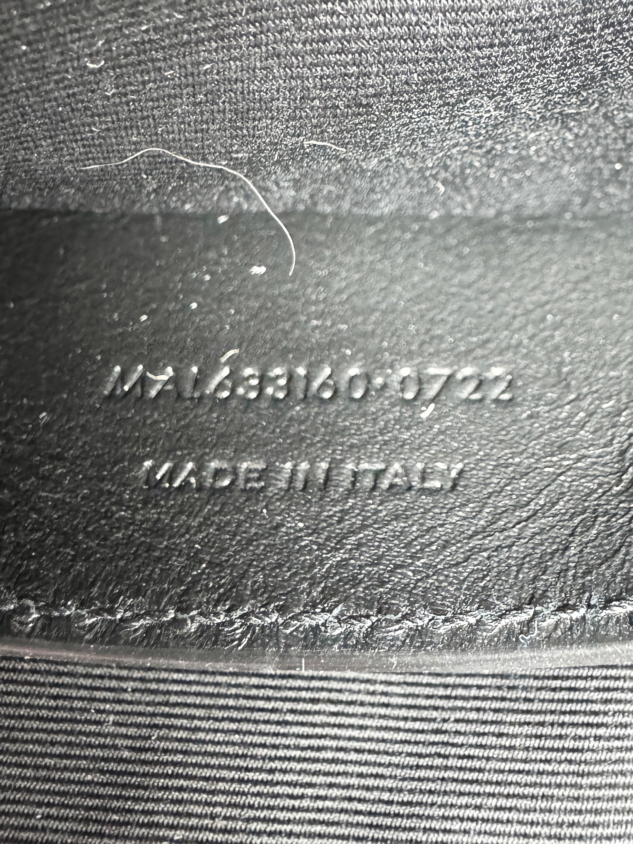 Saint Laurent black crinkled leather Niki MAL633160-0722