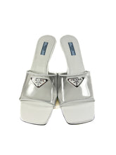 Prada plexiglass white 65MM slides size 40 NEW