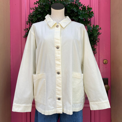 Eileen Fisher cream corduroy jacket size 2X NWT