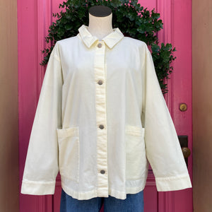 Eileen Fisher cream corduroy jacket size 2X NWT